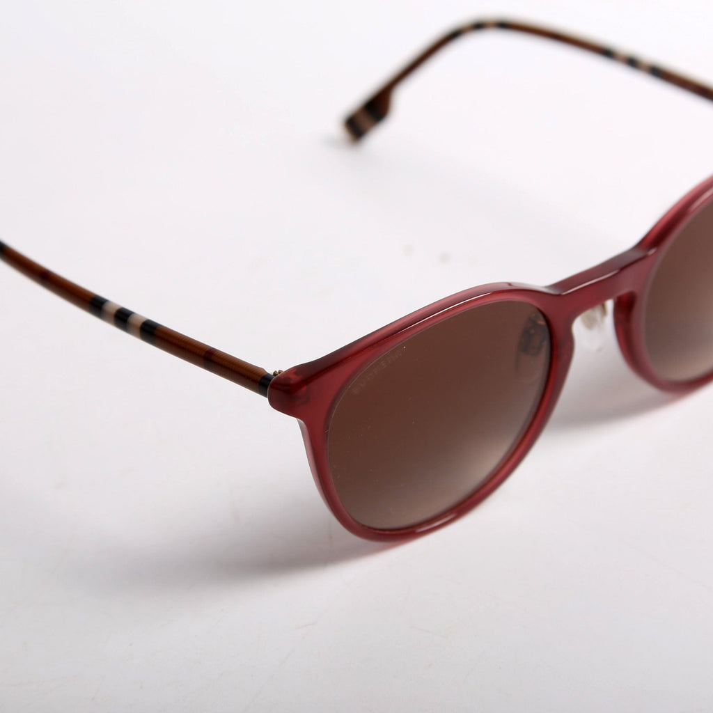B4380 Bordeaux Round Sunglasses Plum