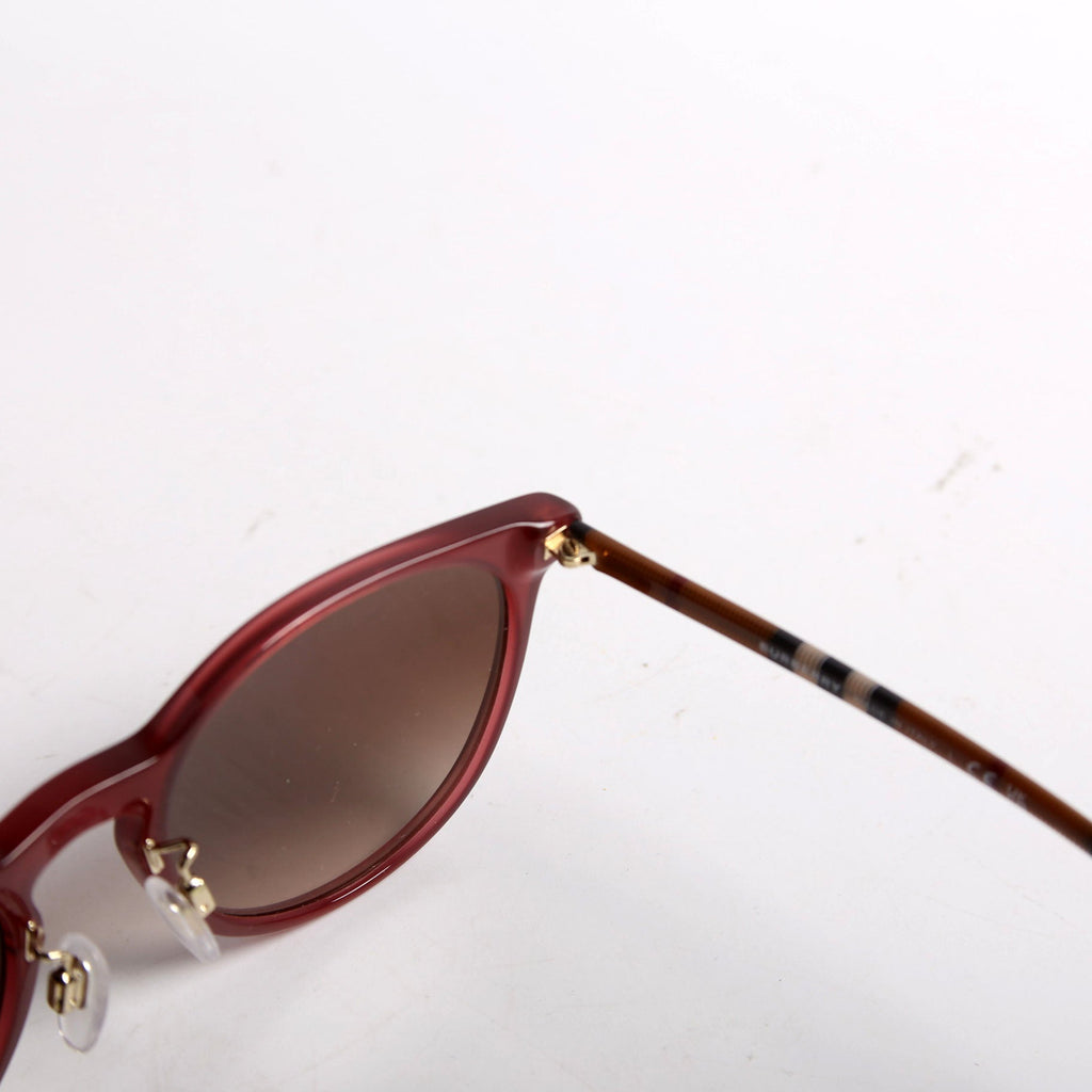 B4380 Bordeaux Round Sunglasses Plum