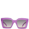 CL401301 Wide Rectangle Acetate Sunglasses Purple