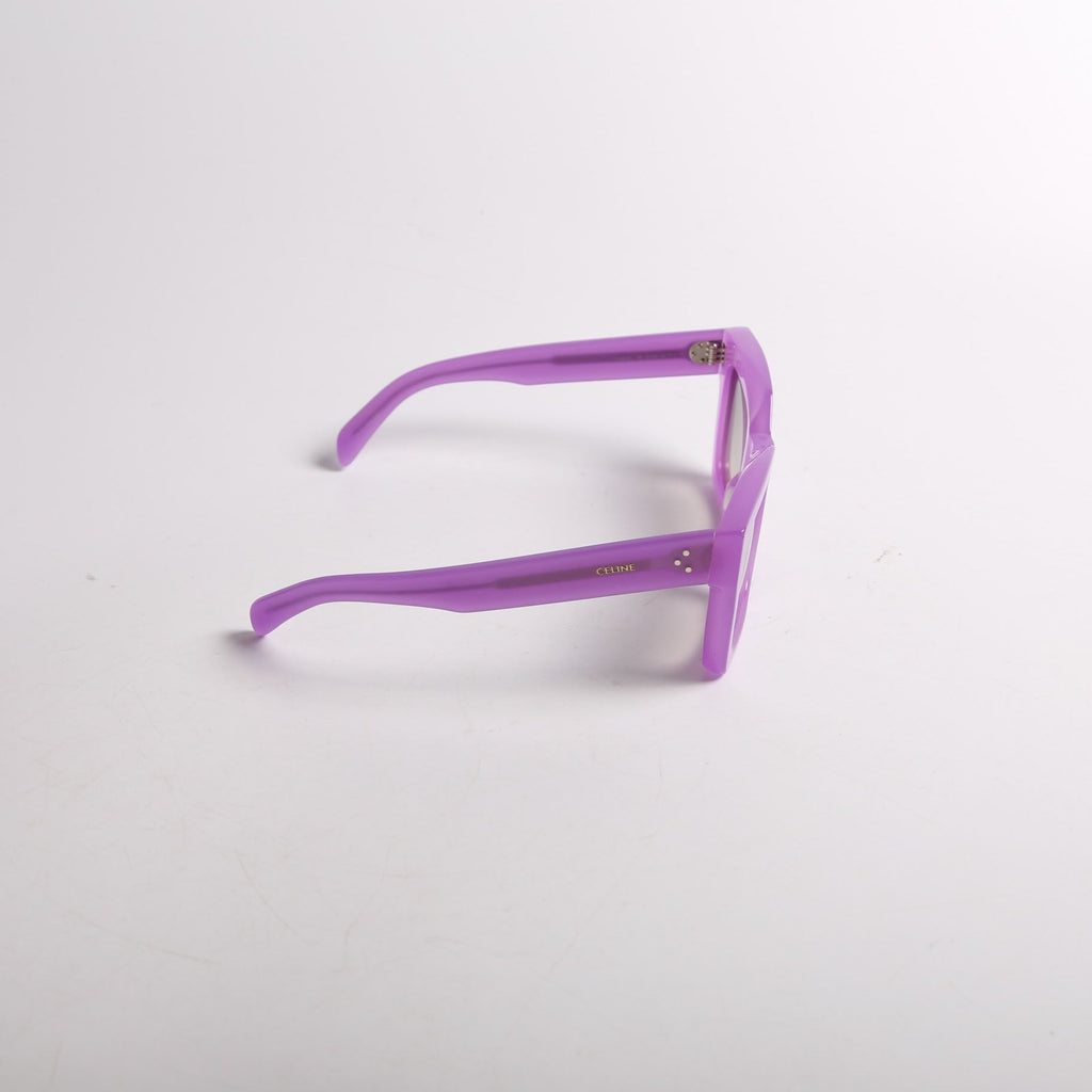 CL401301 Wide Rectangle Acetate Sunglasses Purple