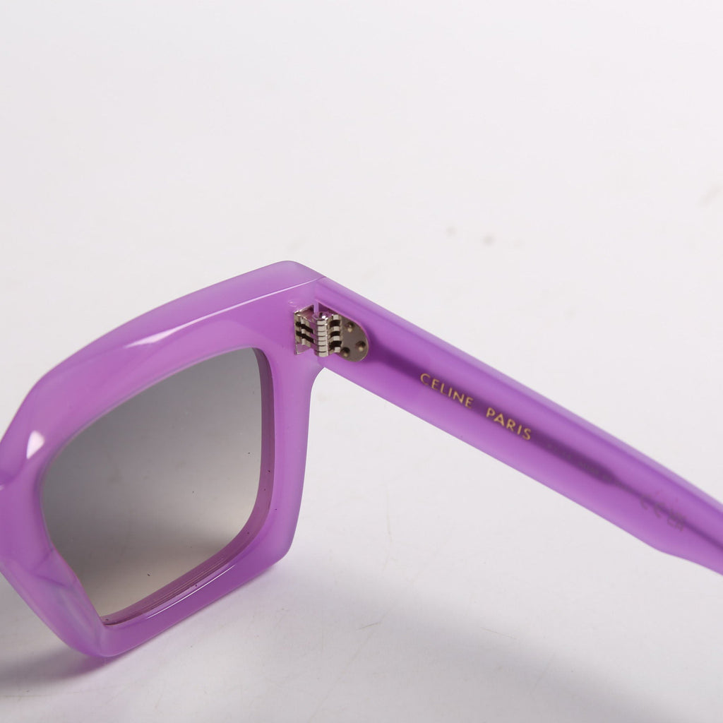 CL401301 Wide Rectangle Acetate Sunglasses Purple