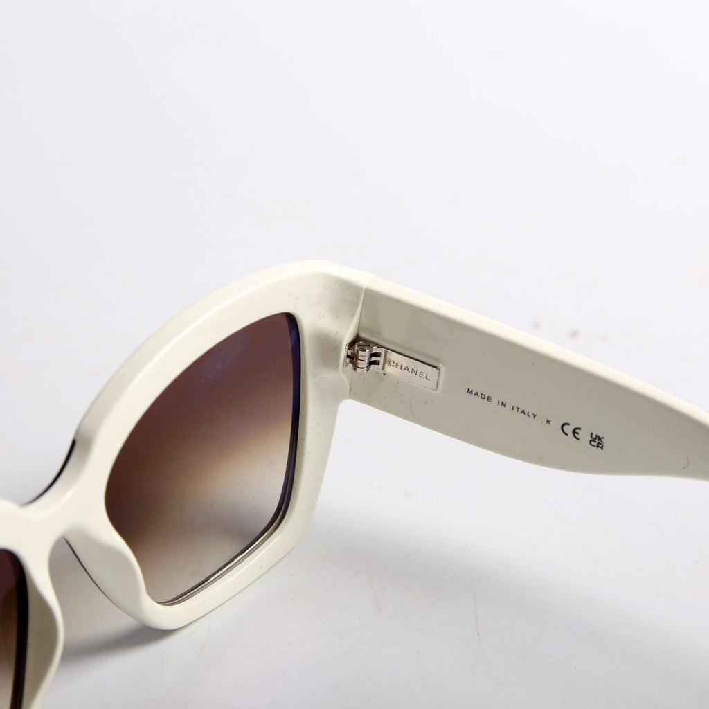 6058 CC Acetate Sunglasses Black/White