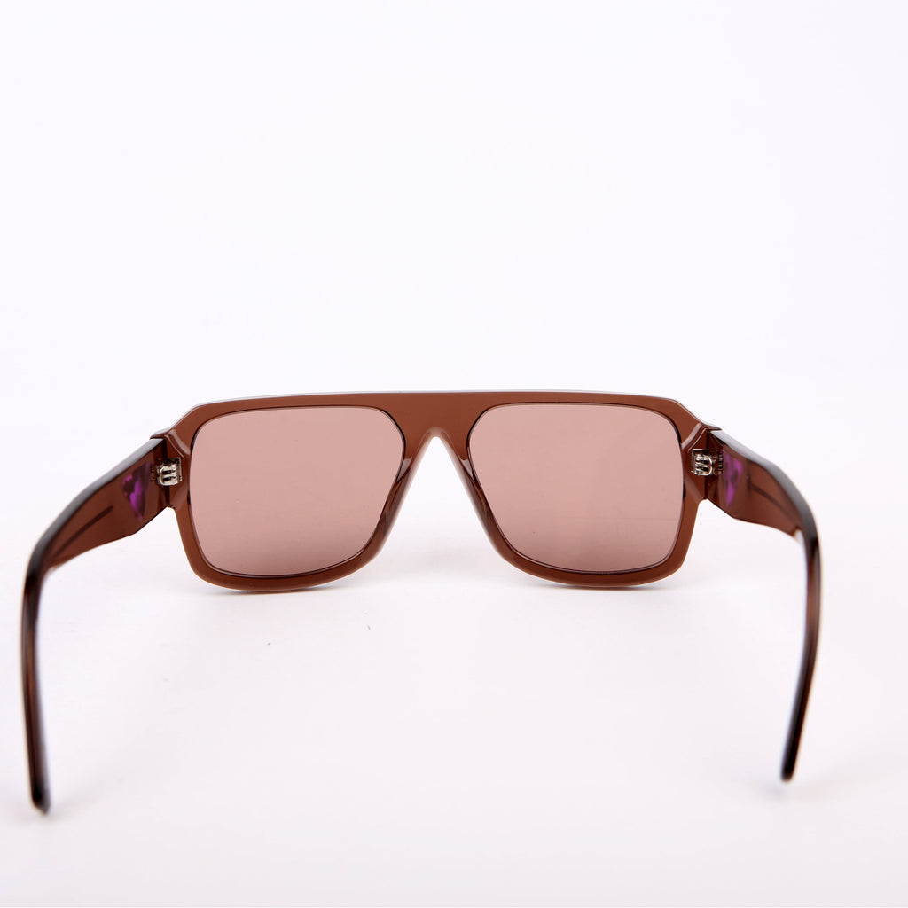 SPR22Y Symbole Pilot Wide Frame Sunglasses Brown