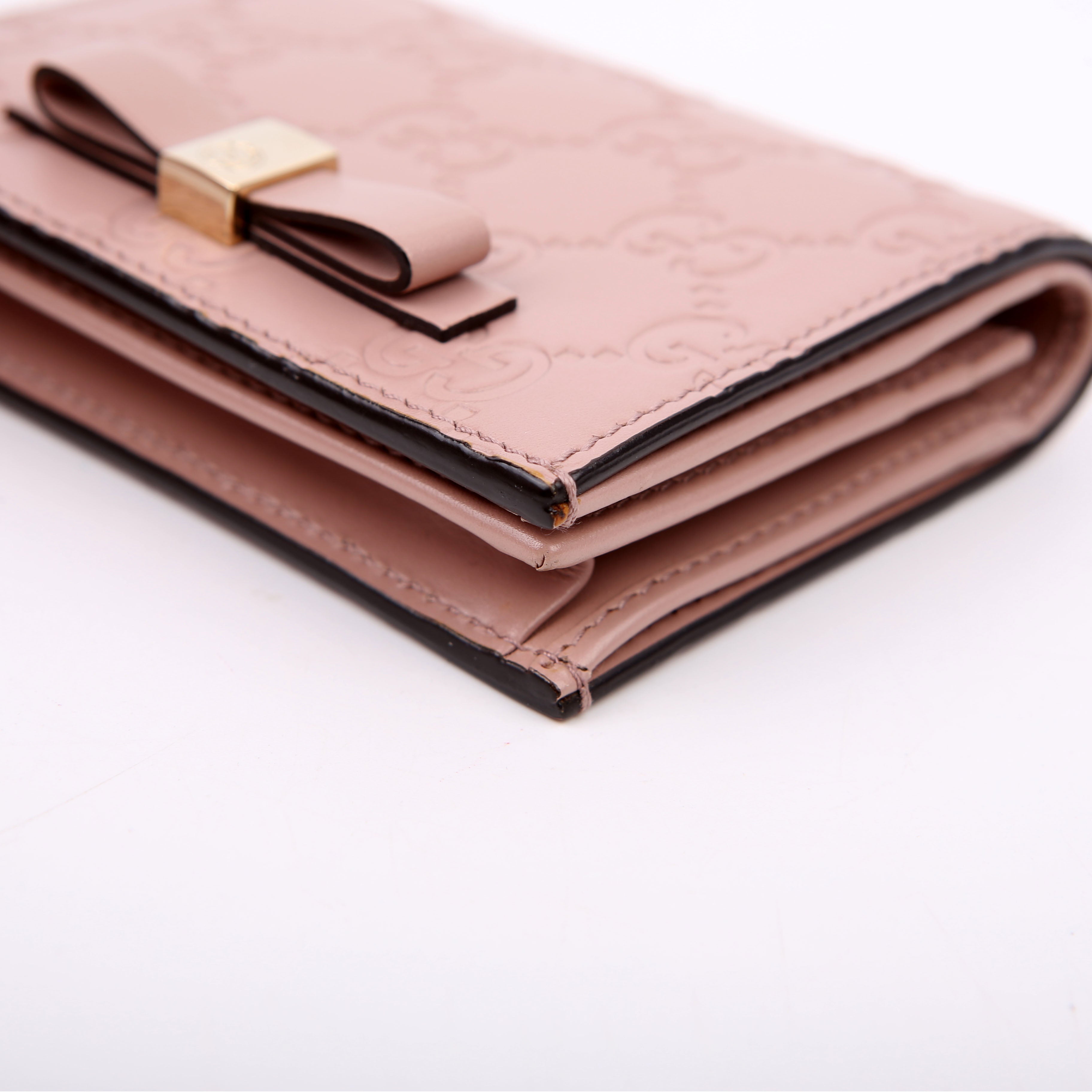 406924 Guccisima Card Holder Pink