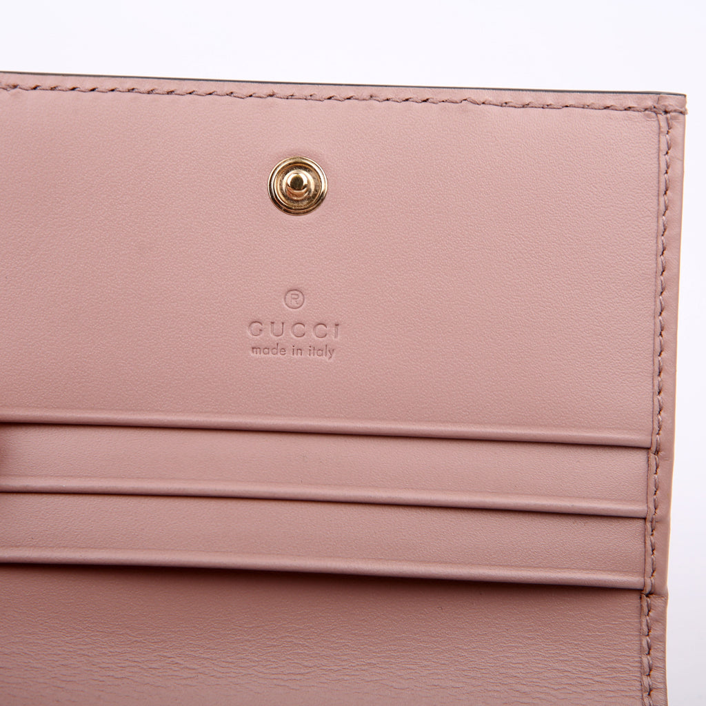 406924 Guccisima Card Holder Pink