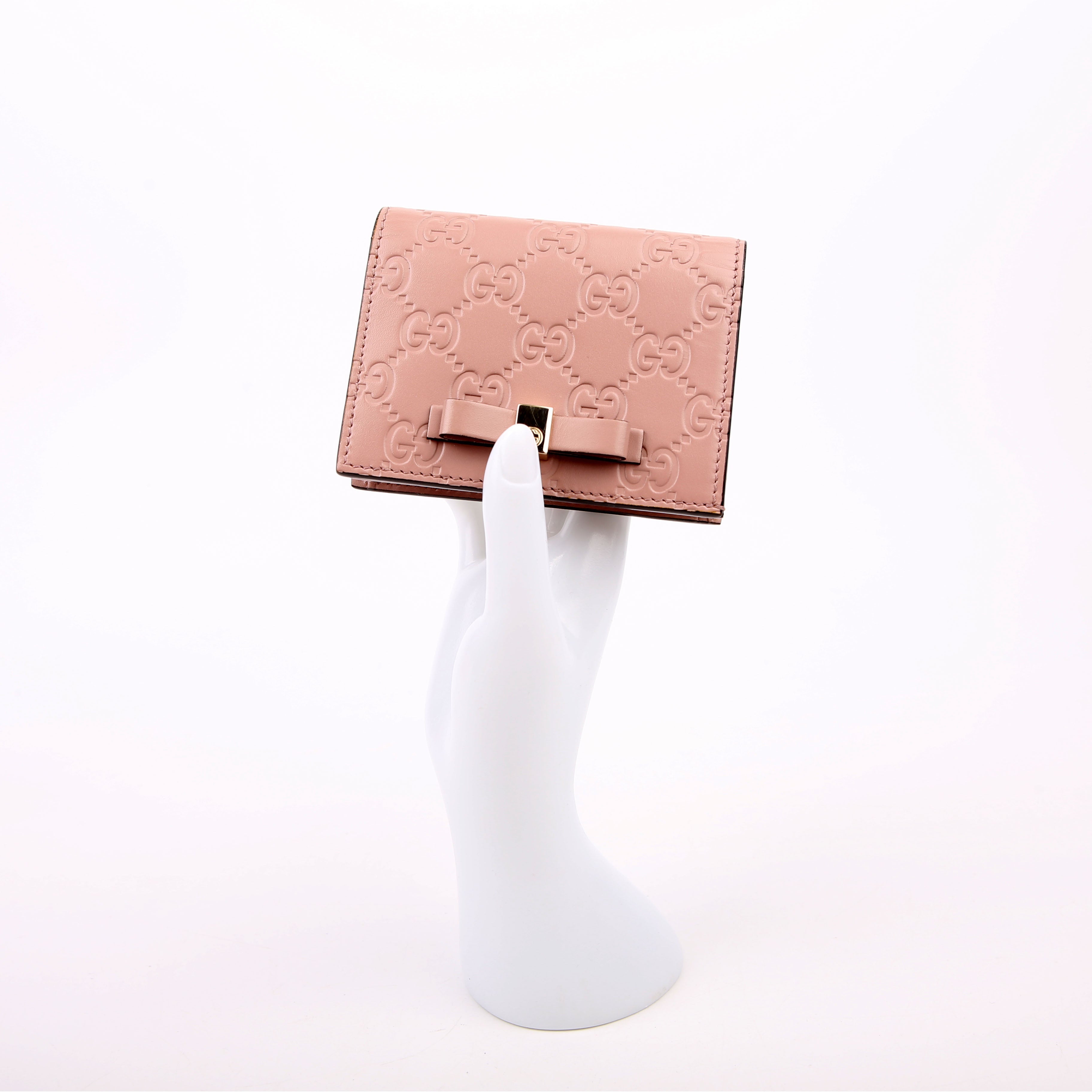406924 Guccisima Card Holder Pink