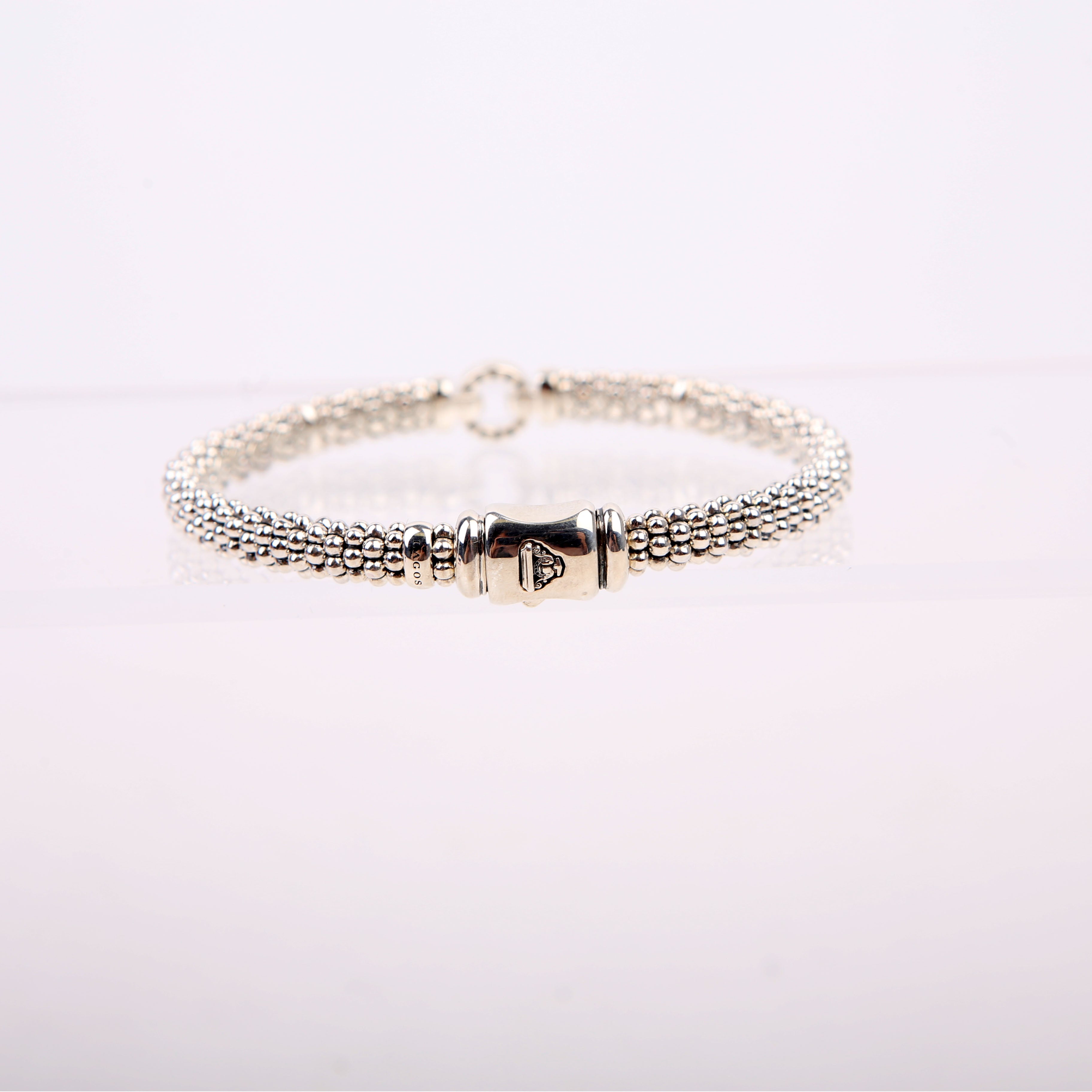 Caviar Spark Single Station Circle Bracelet 9MM Diamonds/925