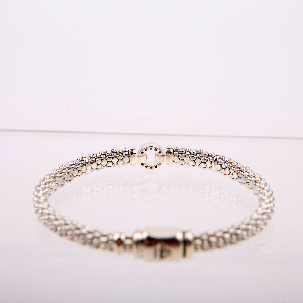 Caviar Spark Single Station Circle Bracelet 9MM Diamonds/925