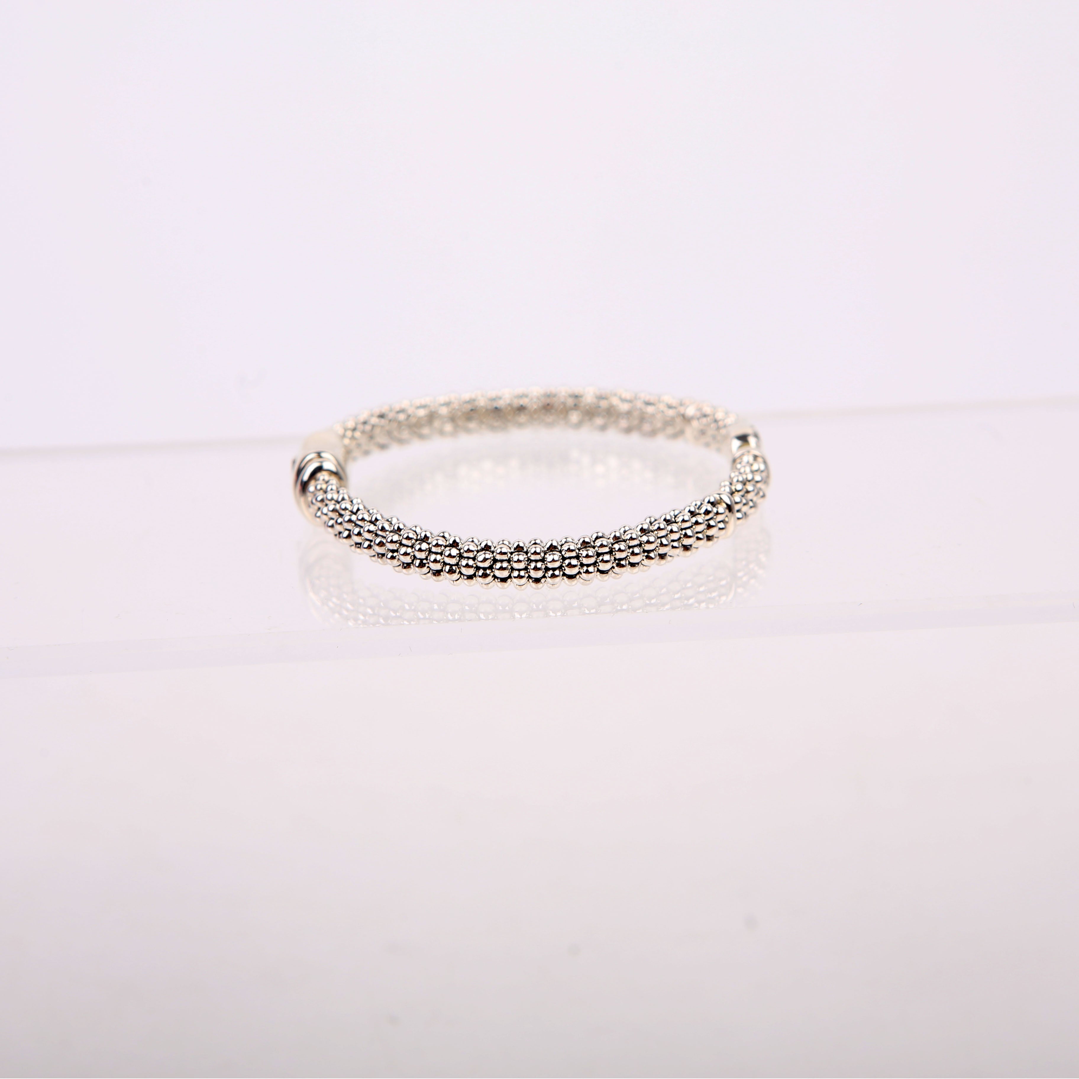 Caviar Spark Single Station Circle Bracelet 9MM Diamonds/925
