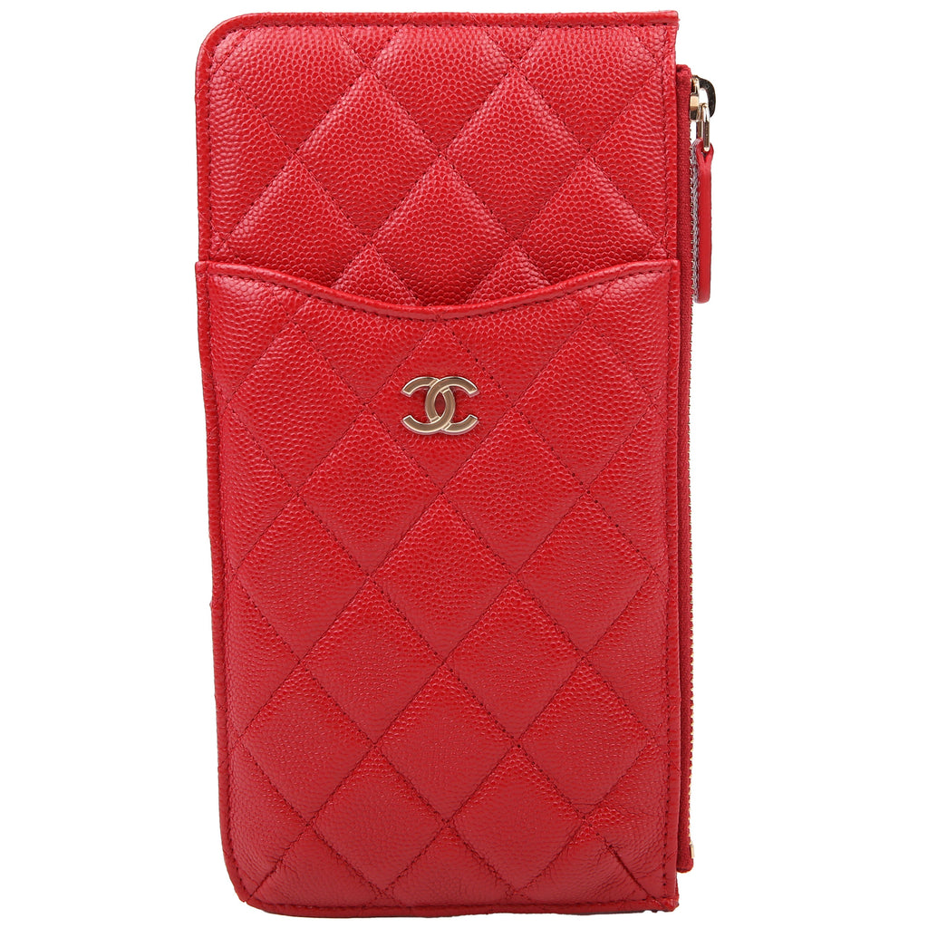 Classic Flat Wallet Phone Pouch 28M Red