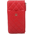 Classic Flat Wallet Phone Pouch 28M Red