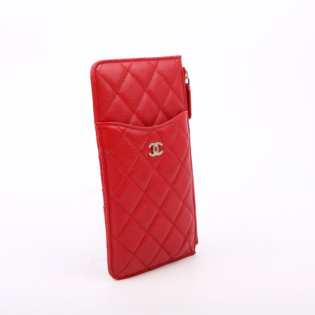 Classic Flat Wallet Phone Pouch 28M Red