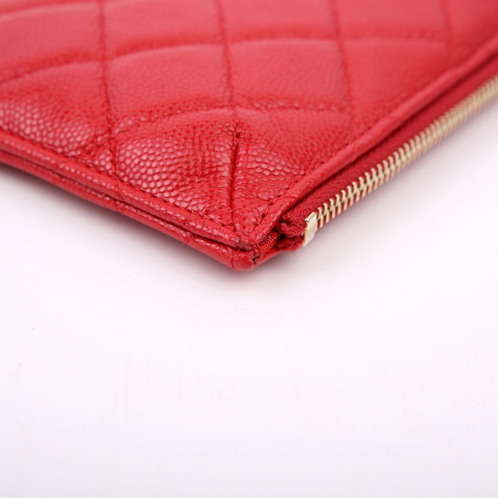 Classic Flat Wallet Phone Pouch 28M Red