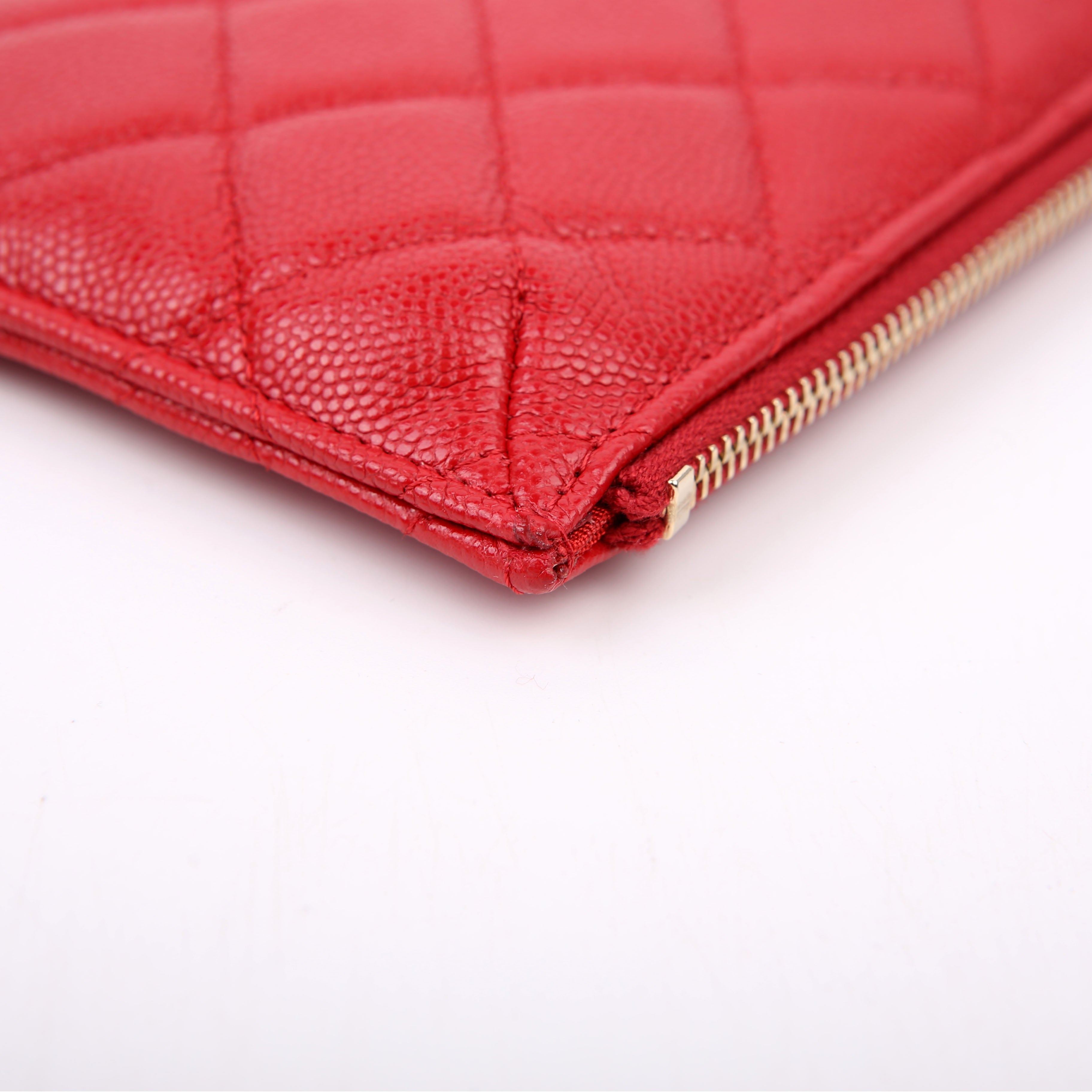 Classic Flat Wallet Phone Pouch 28M Red