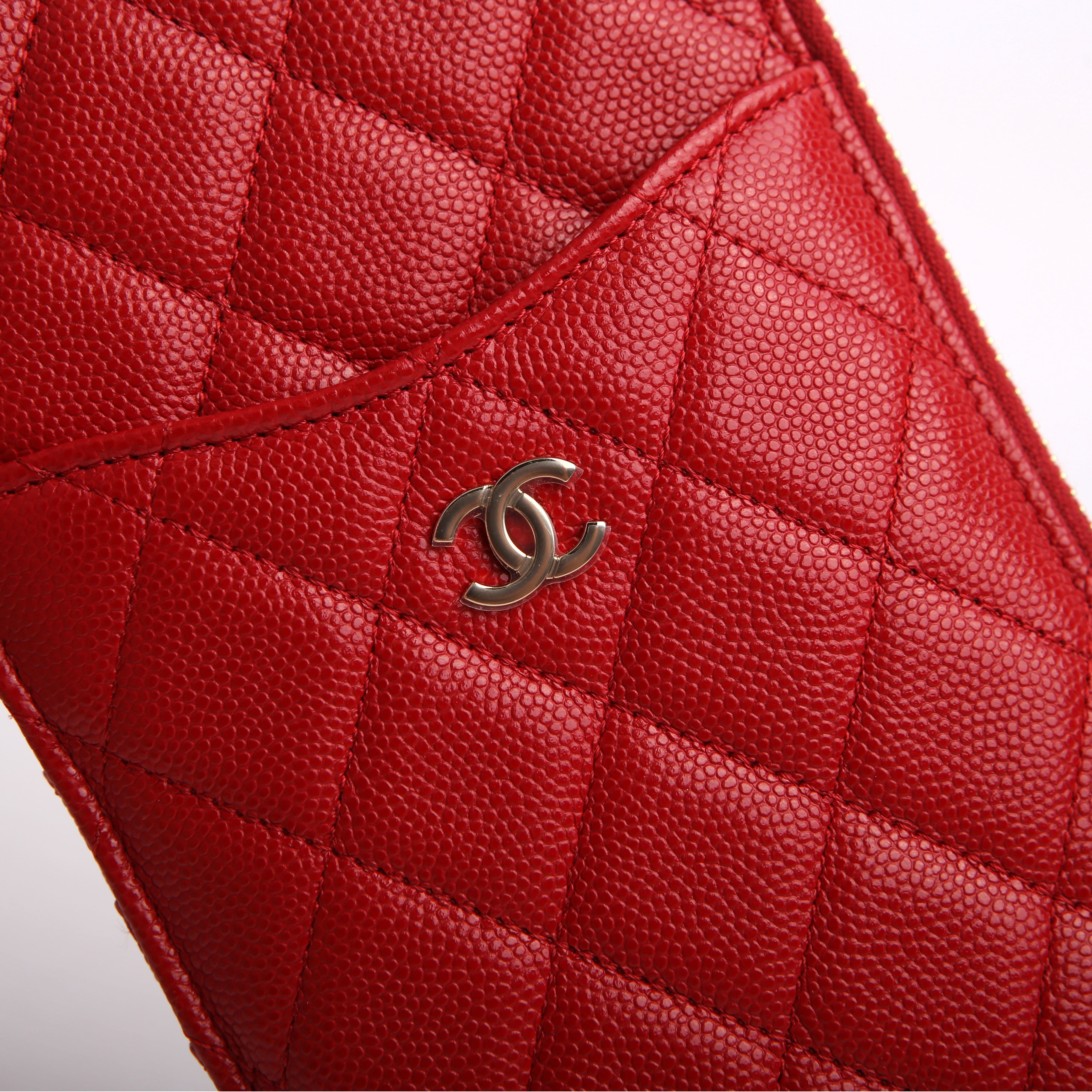 Classic Flat Wallet Phone Pouch 28M Red