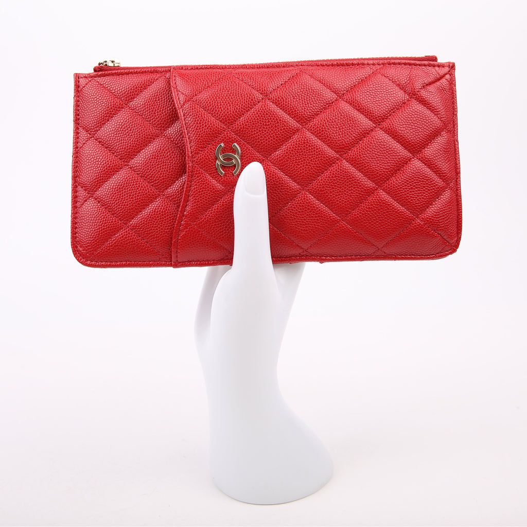 Classic Flat Wallet Phone Pouch 28M Red