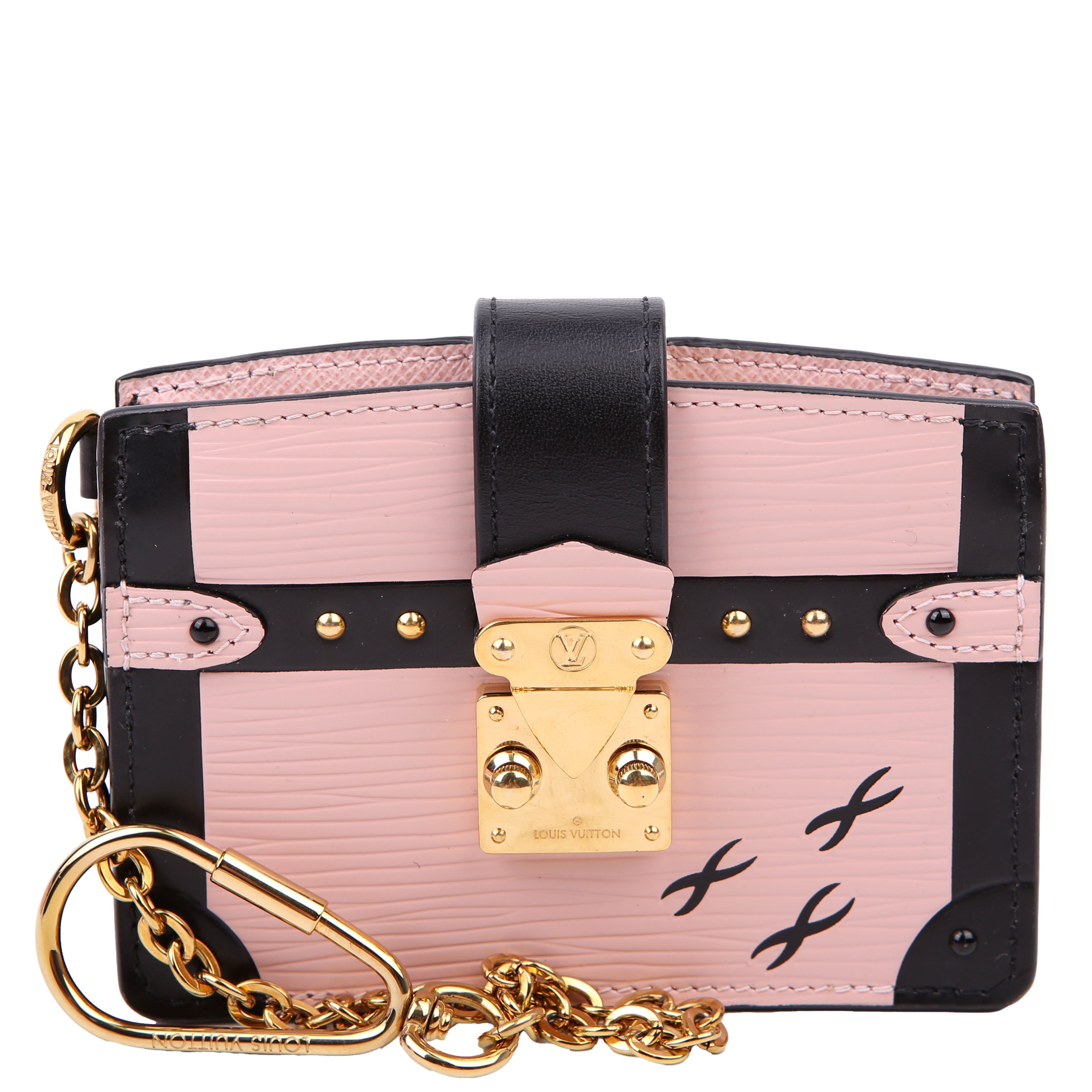 Trunk Multicartes Card Holder Epi Black/Pink