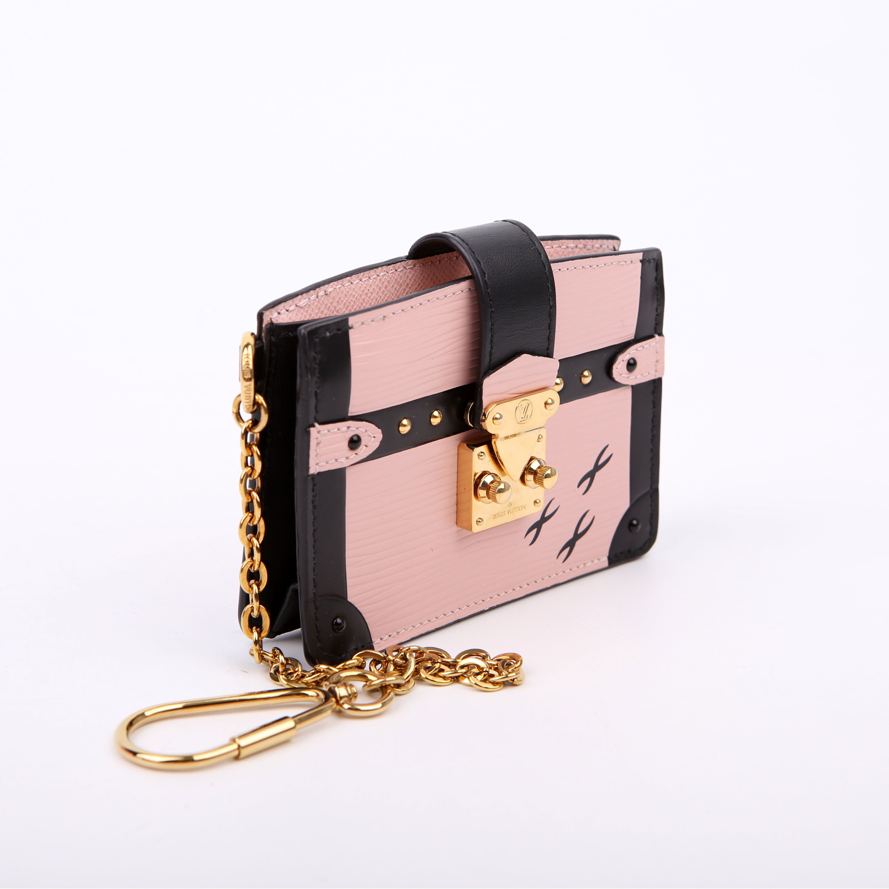 Trunk Multicartes Card Holder Epi Black/Pink