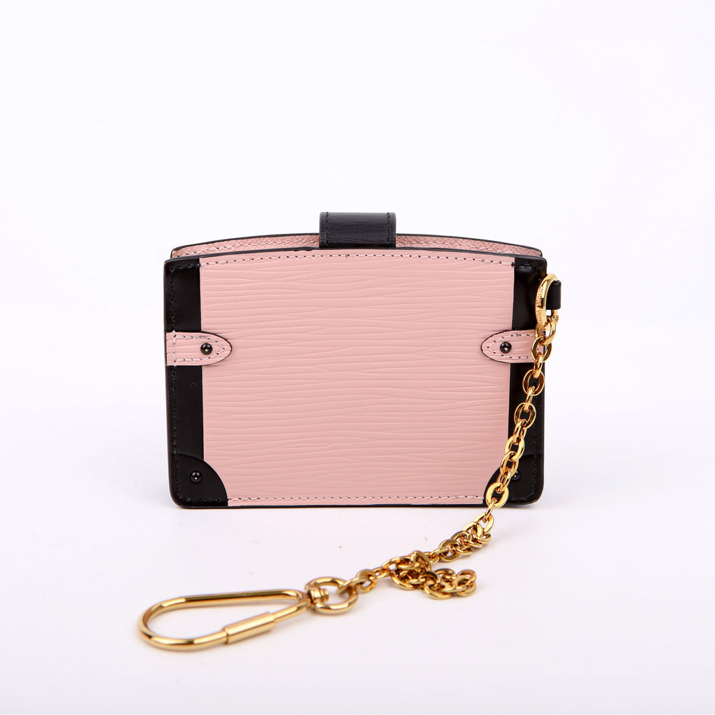 Trunk Multicartes Card Holder Epi Black/Pink