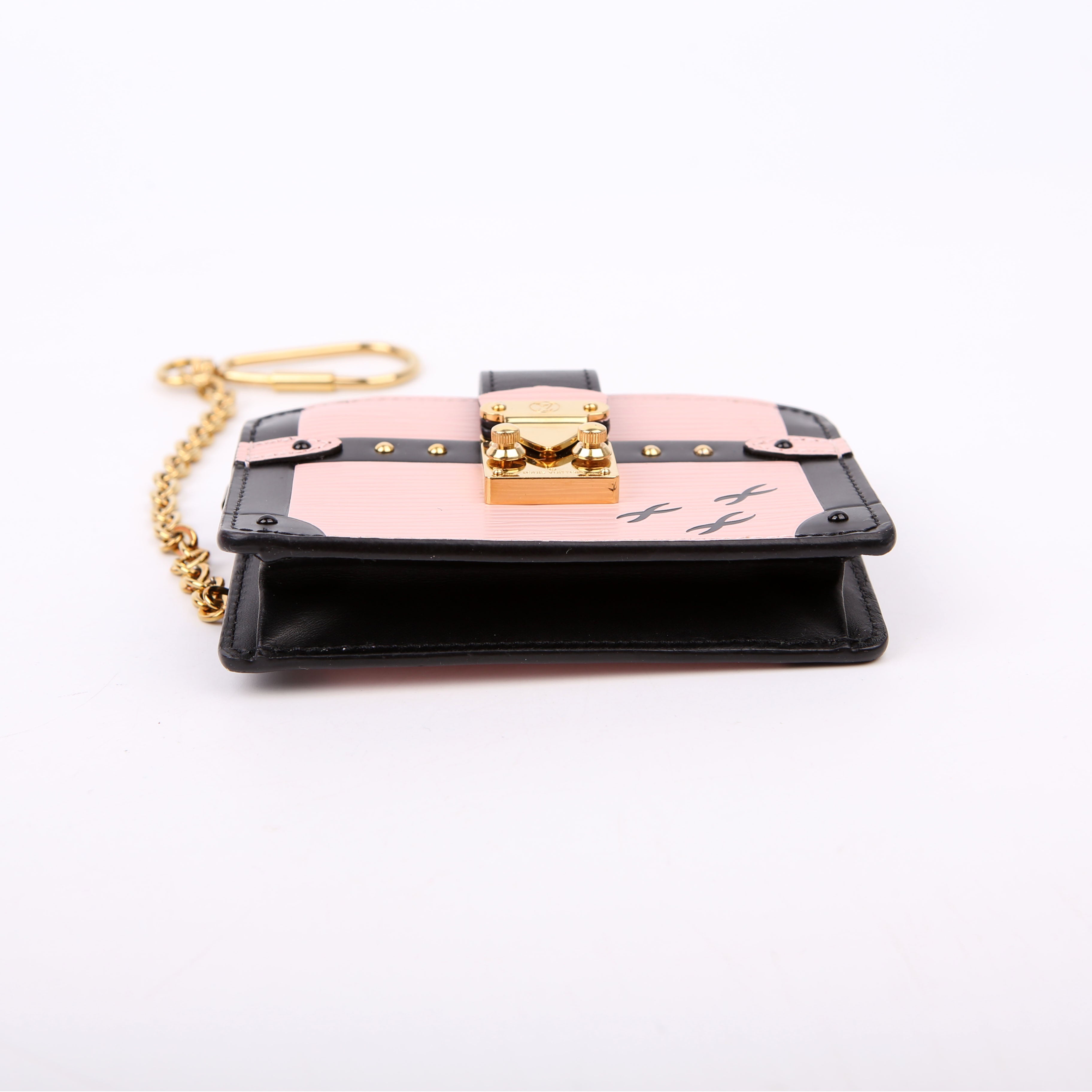Trunk Multicartes Card Holder Epi Black/Pink