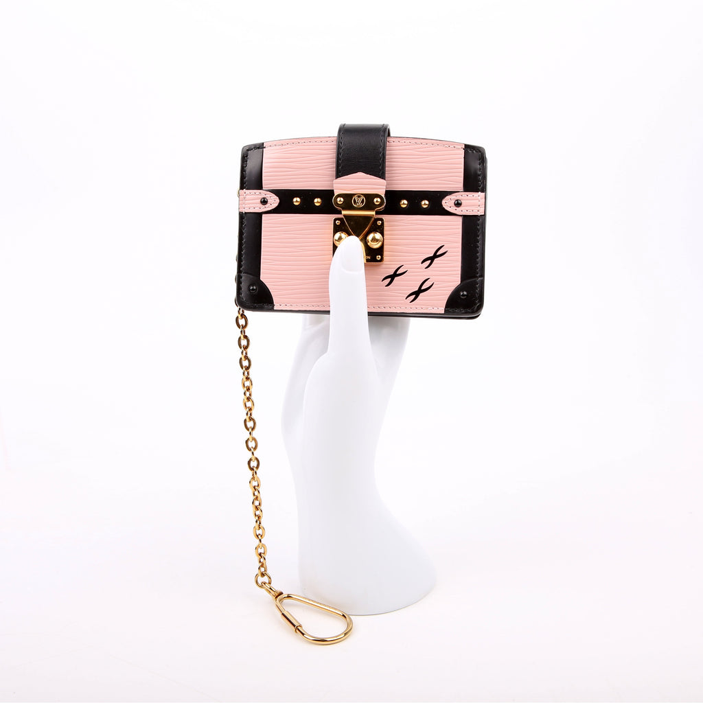 Trunk Multicartes Card Holder Epi Black/Pink