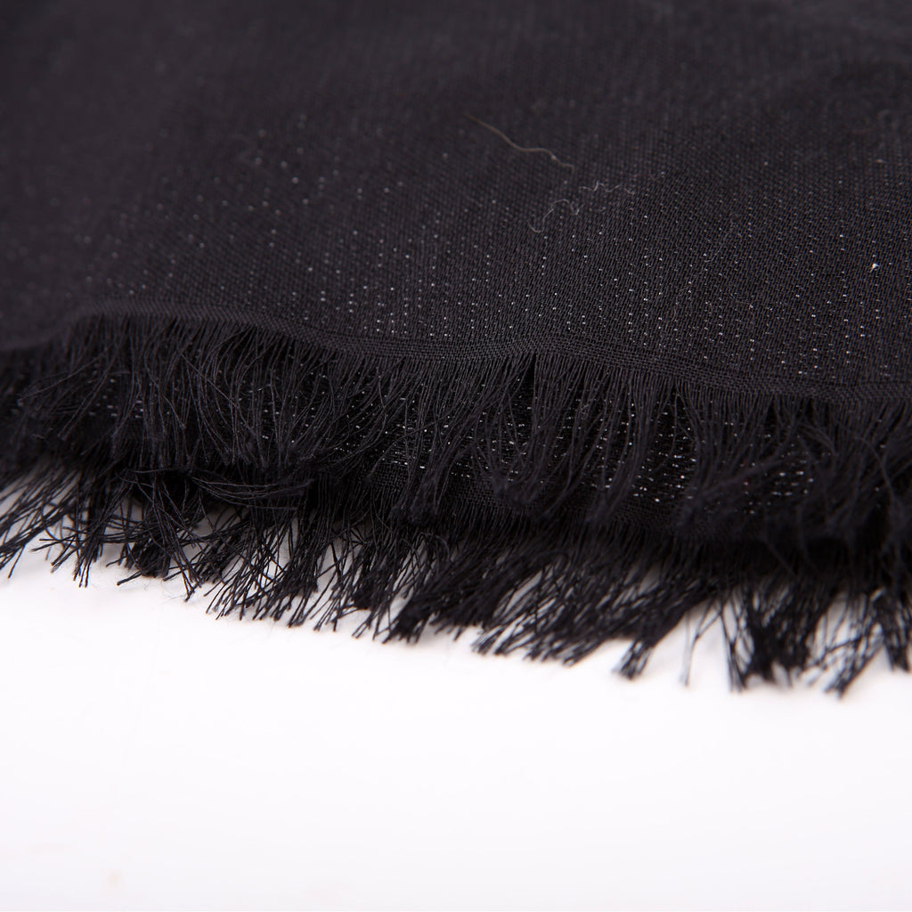 FF Silk/Wool Shawl Black