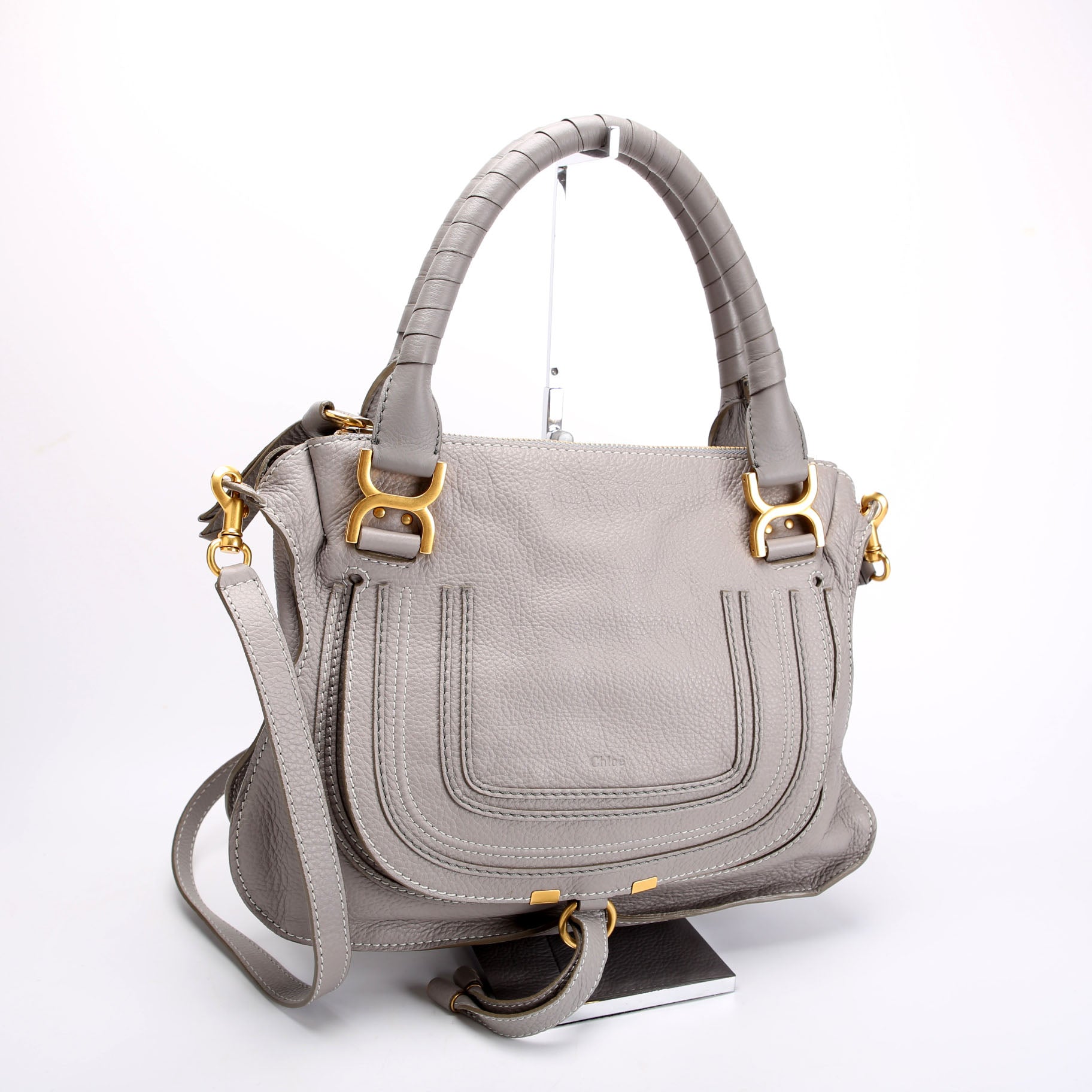 Marcie Satchel Medium Grey