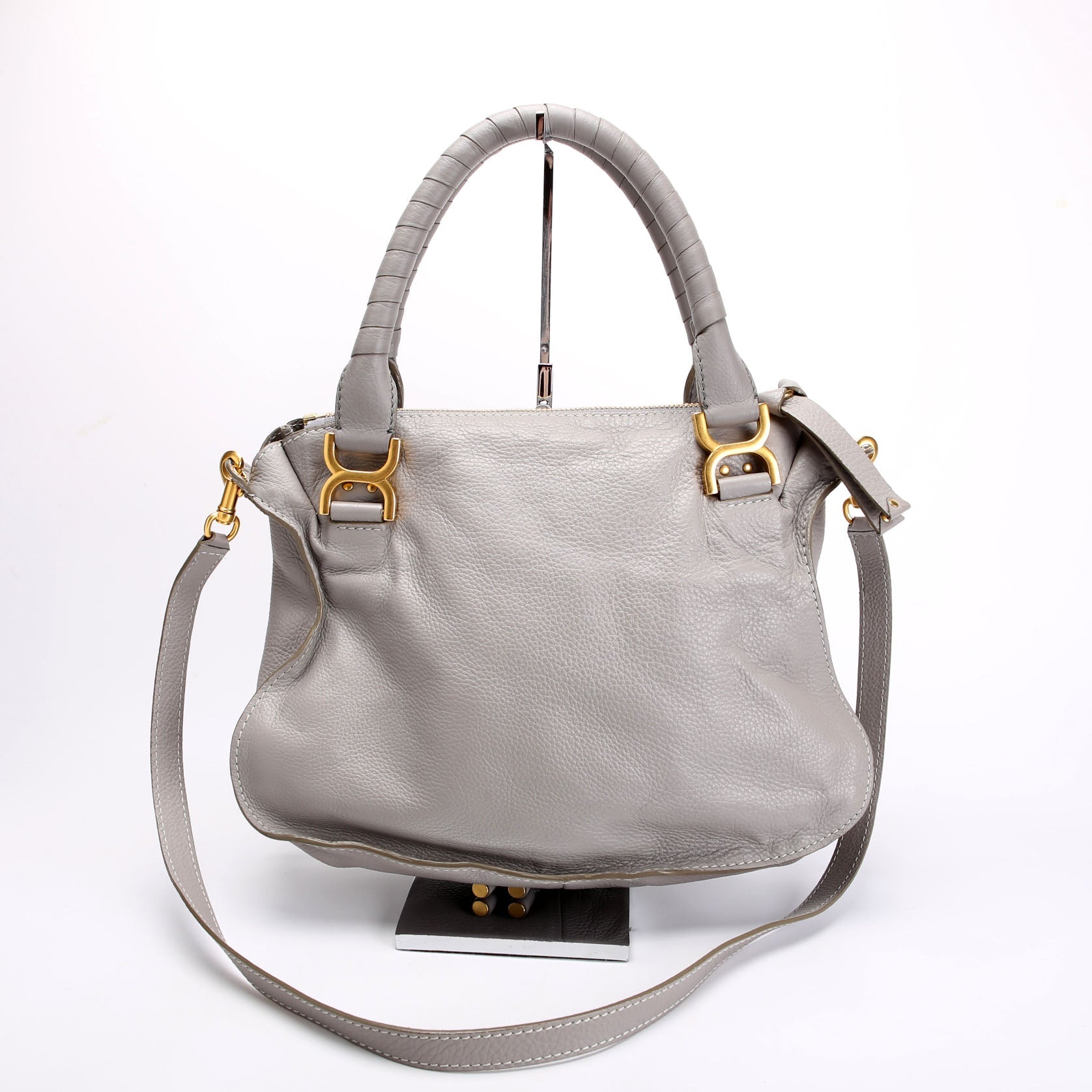 Marcie Satchel Medium Grey