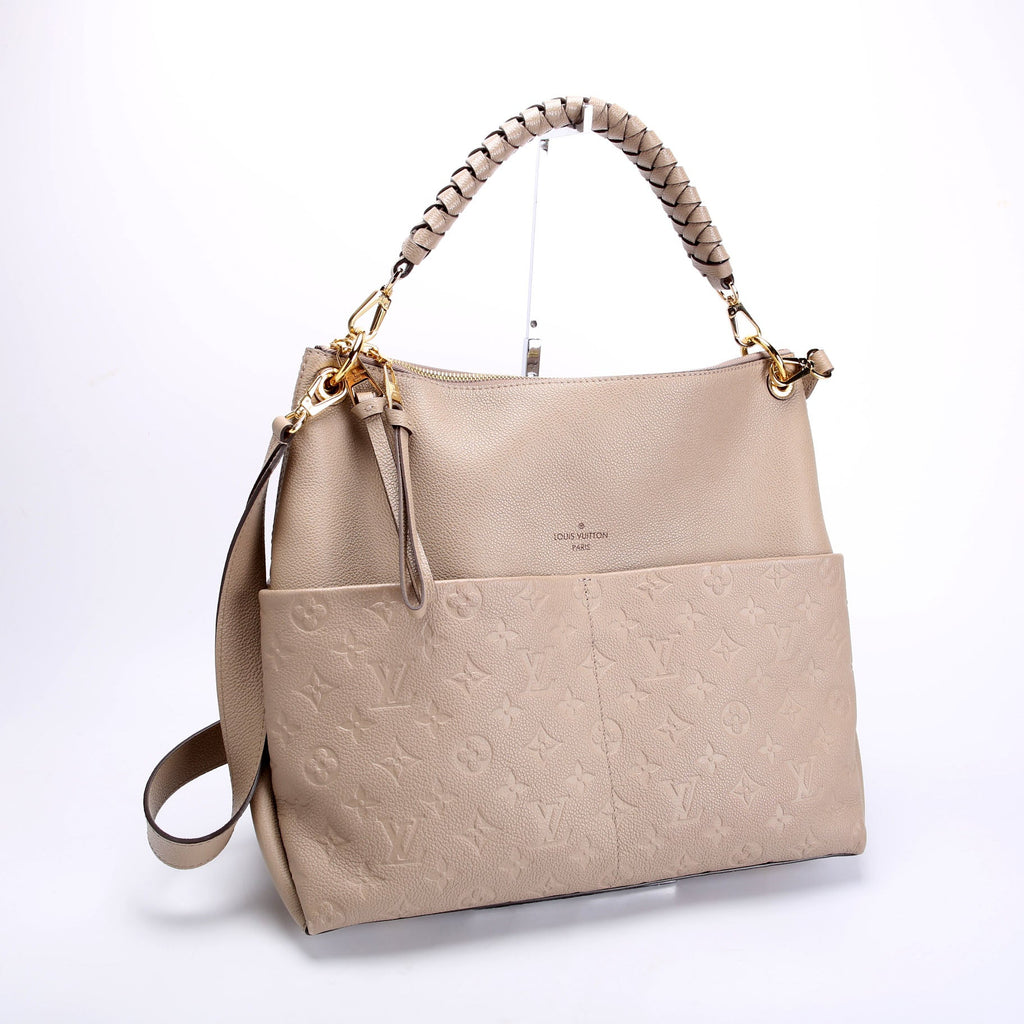 Maida Hobo Empreinte Taupe