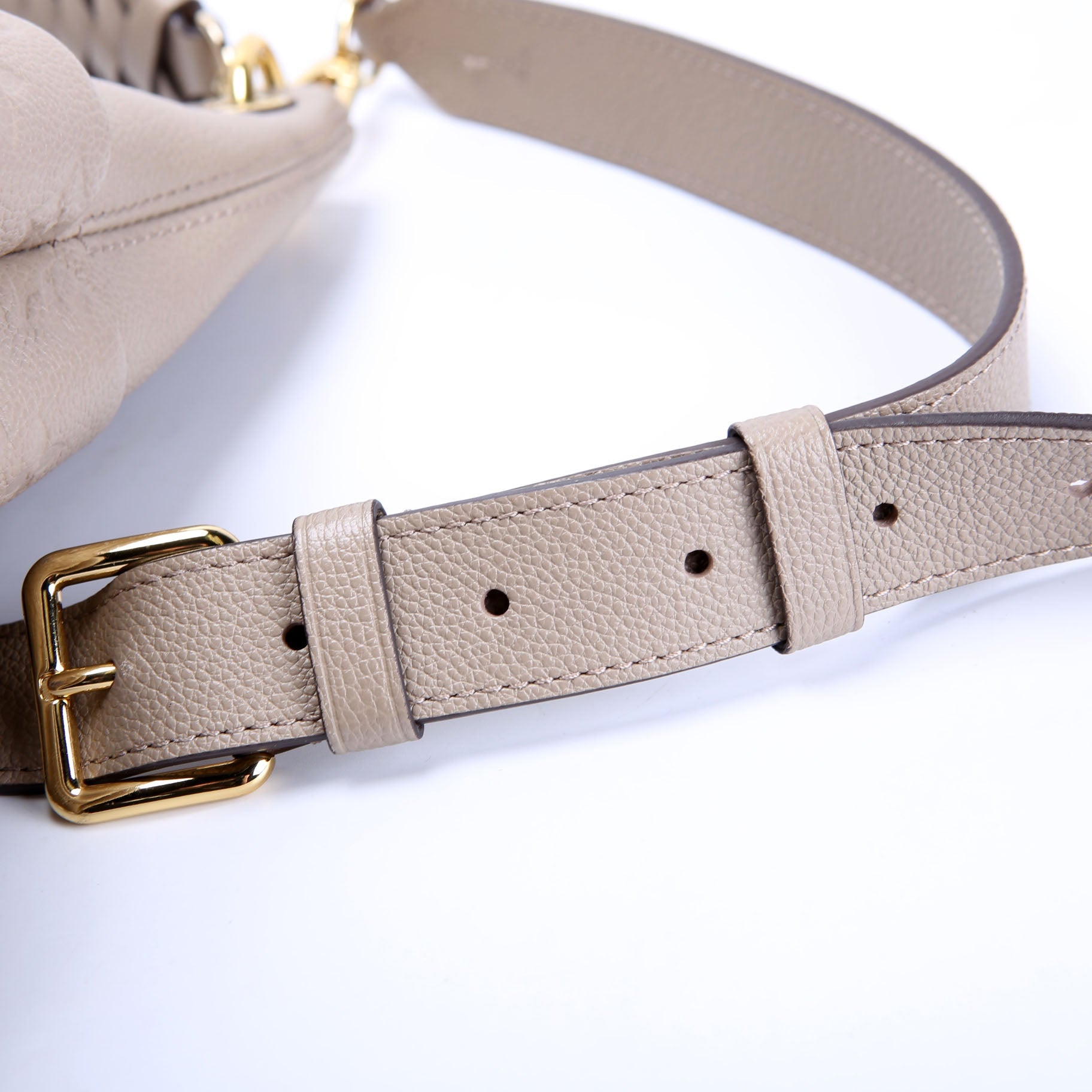 Maida Hobo Empreinte Taupe