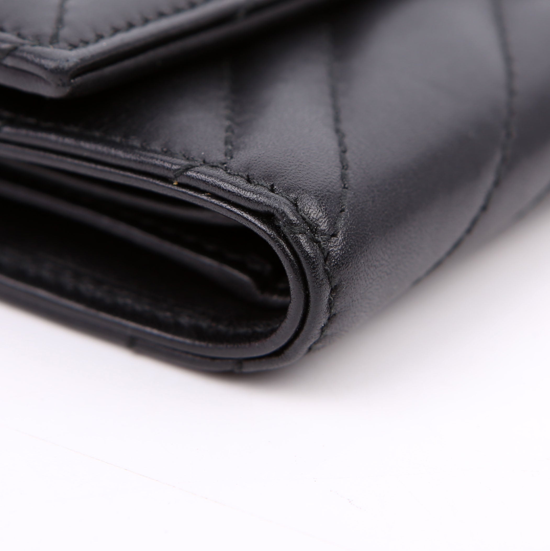 474802 GG Marmont Compact Wallet Black