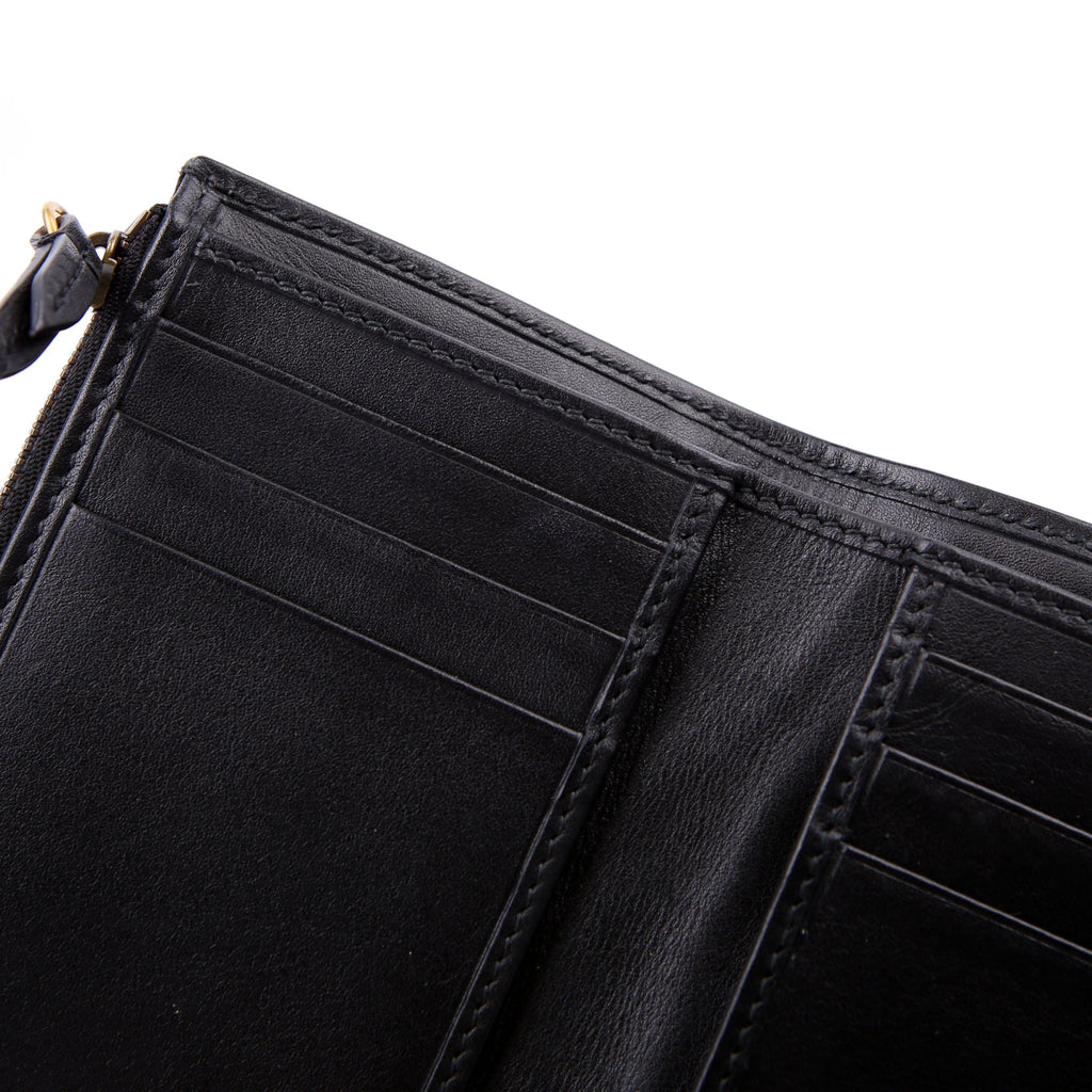 474802 GG Marmont Compact Wallet Black