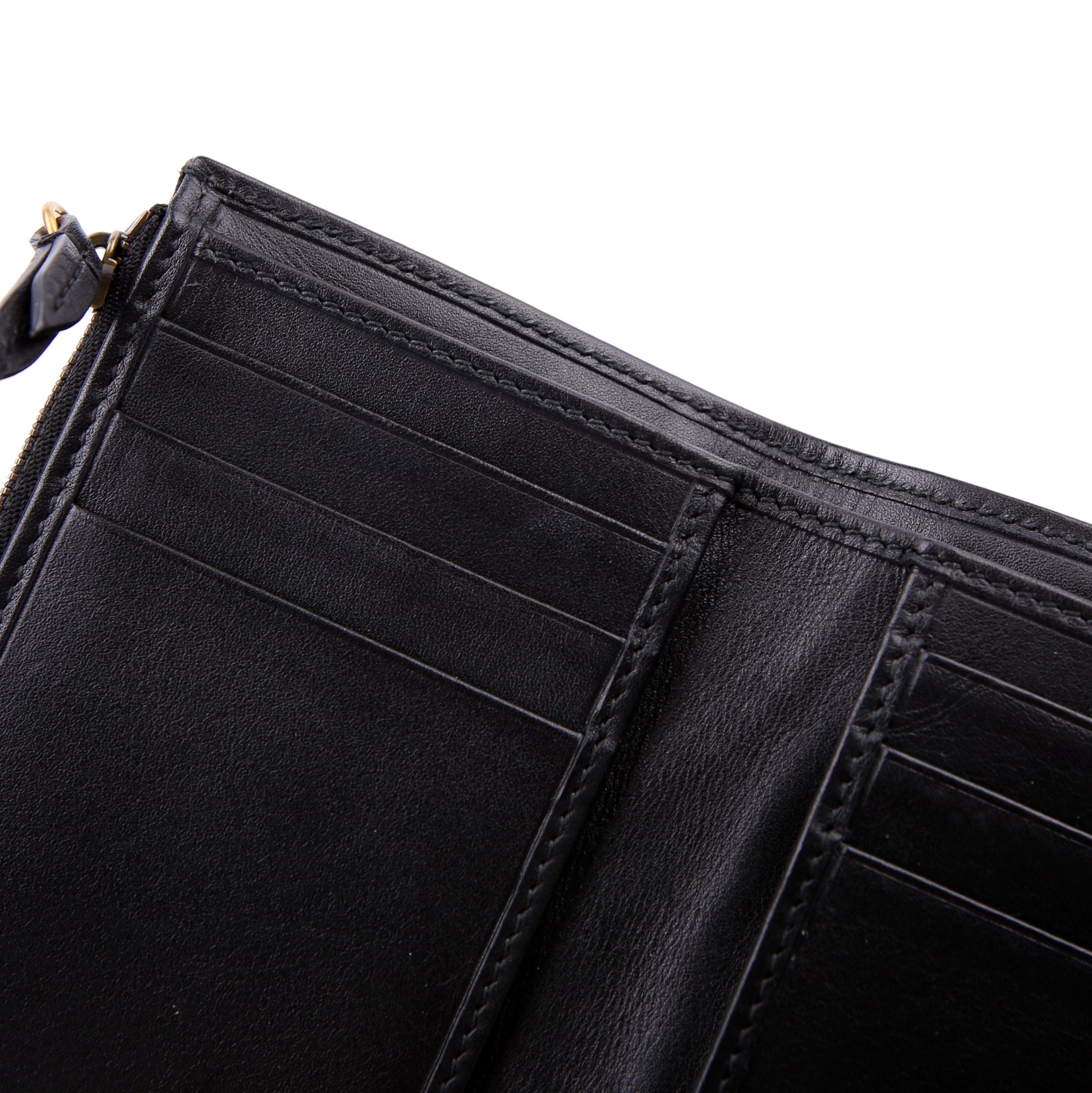 474802 GG Marmont Compact Wallet Black