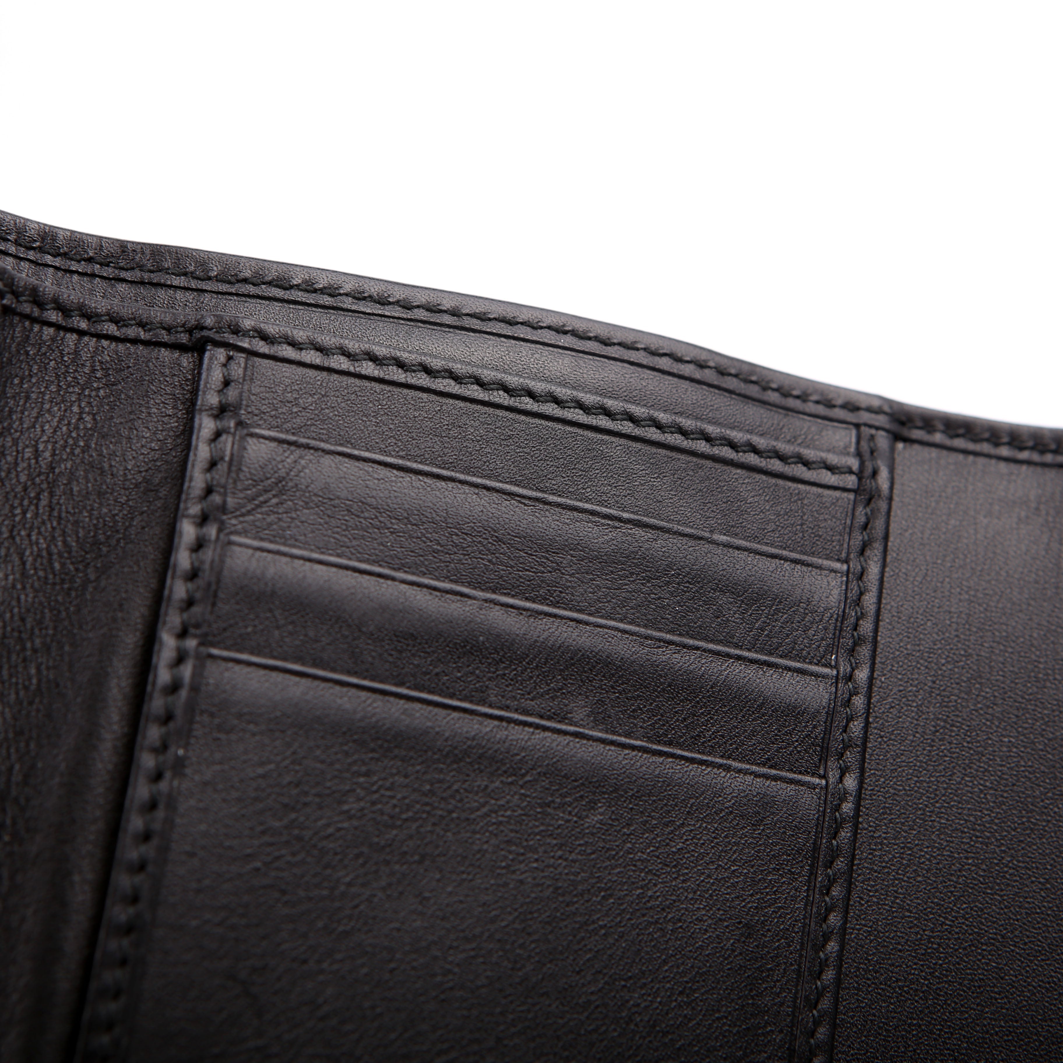 474802 GG Marmont Compact Wallet Black