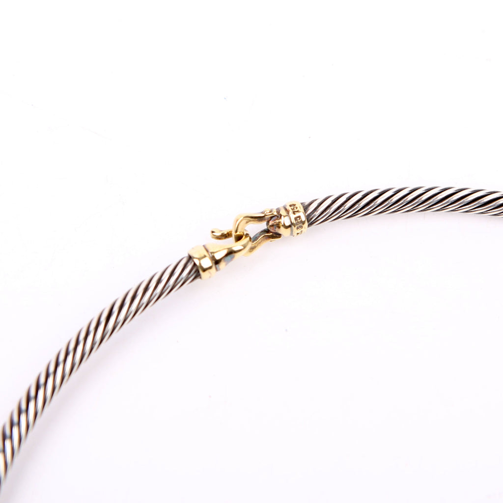 Classic Cable Lock Collar 925/585 Necklace Silver