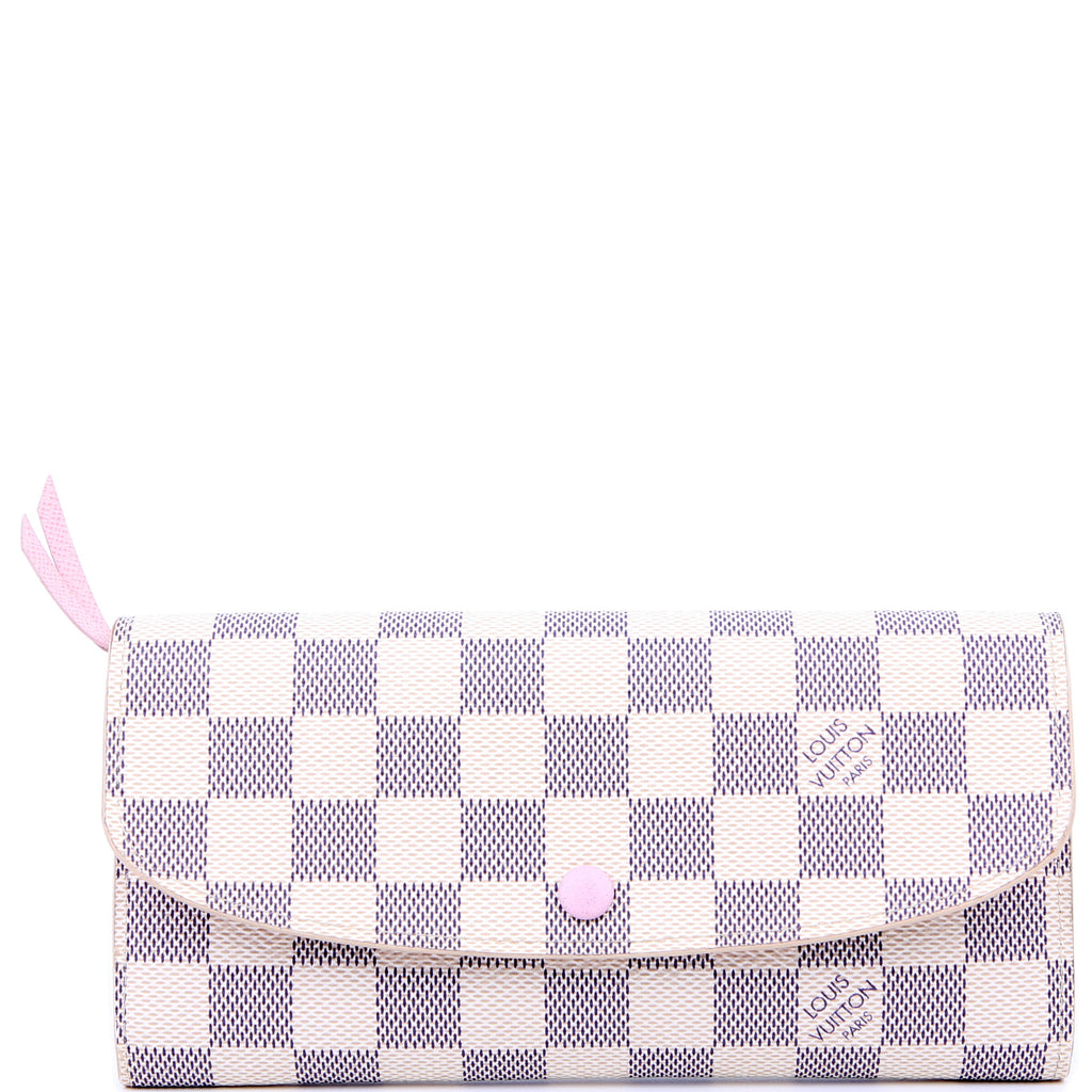 Emilie Wallet Newer Damier Azur Pink