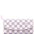 Emilie Wallet Newer Damier Azur Pink
