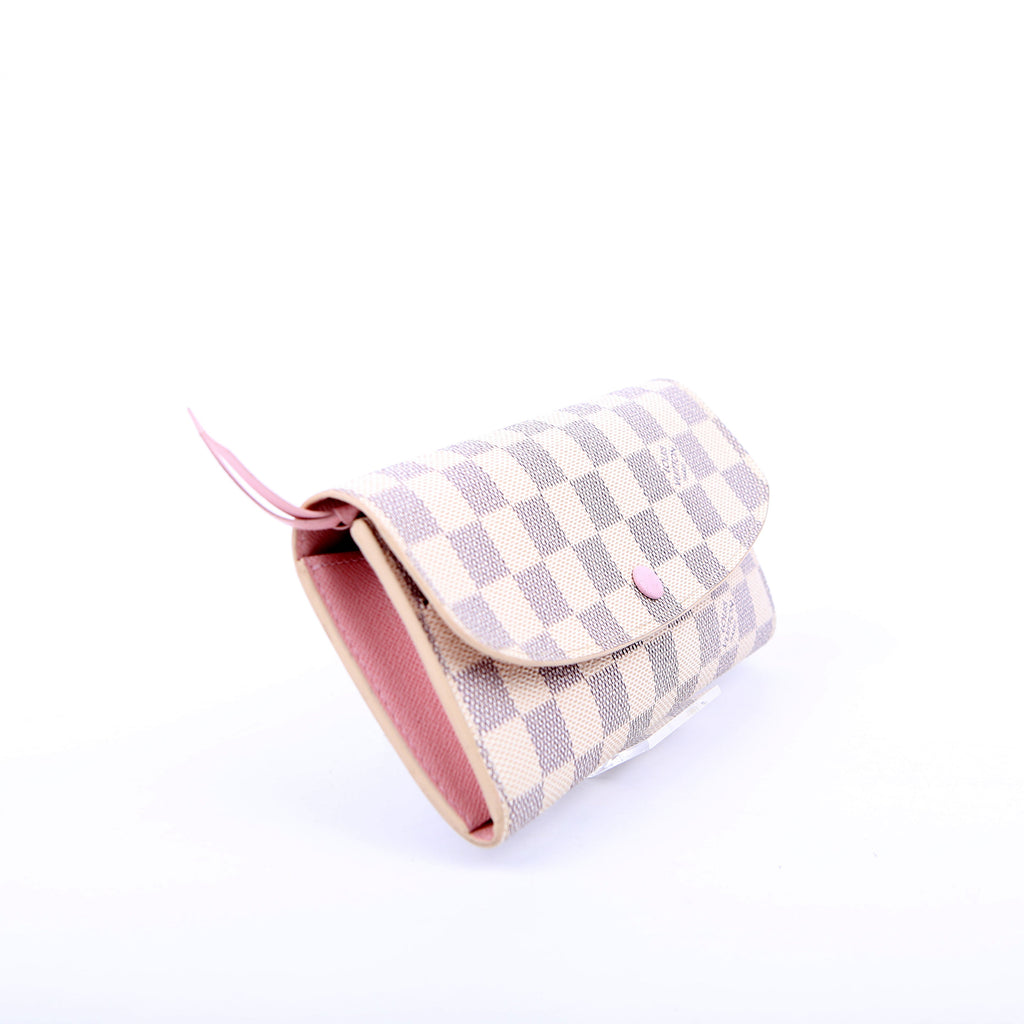 Emilie Wallet Newer Damier Azur Pink