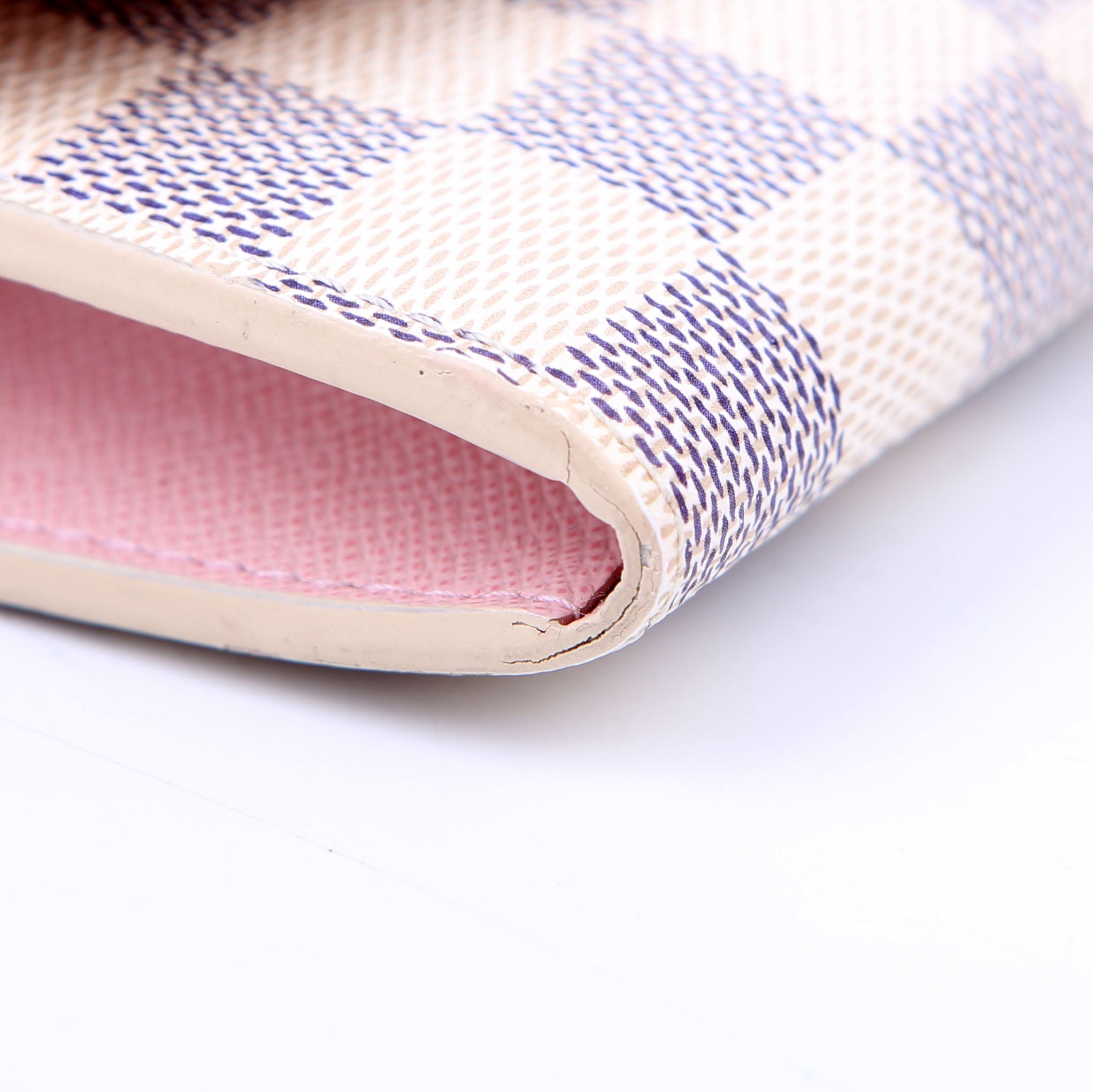 Emilie Wallet Newer Damier Azur Pink