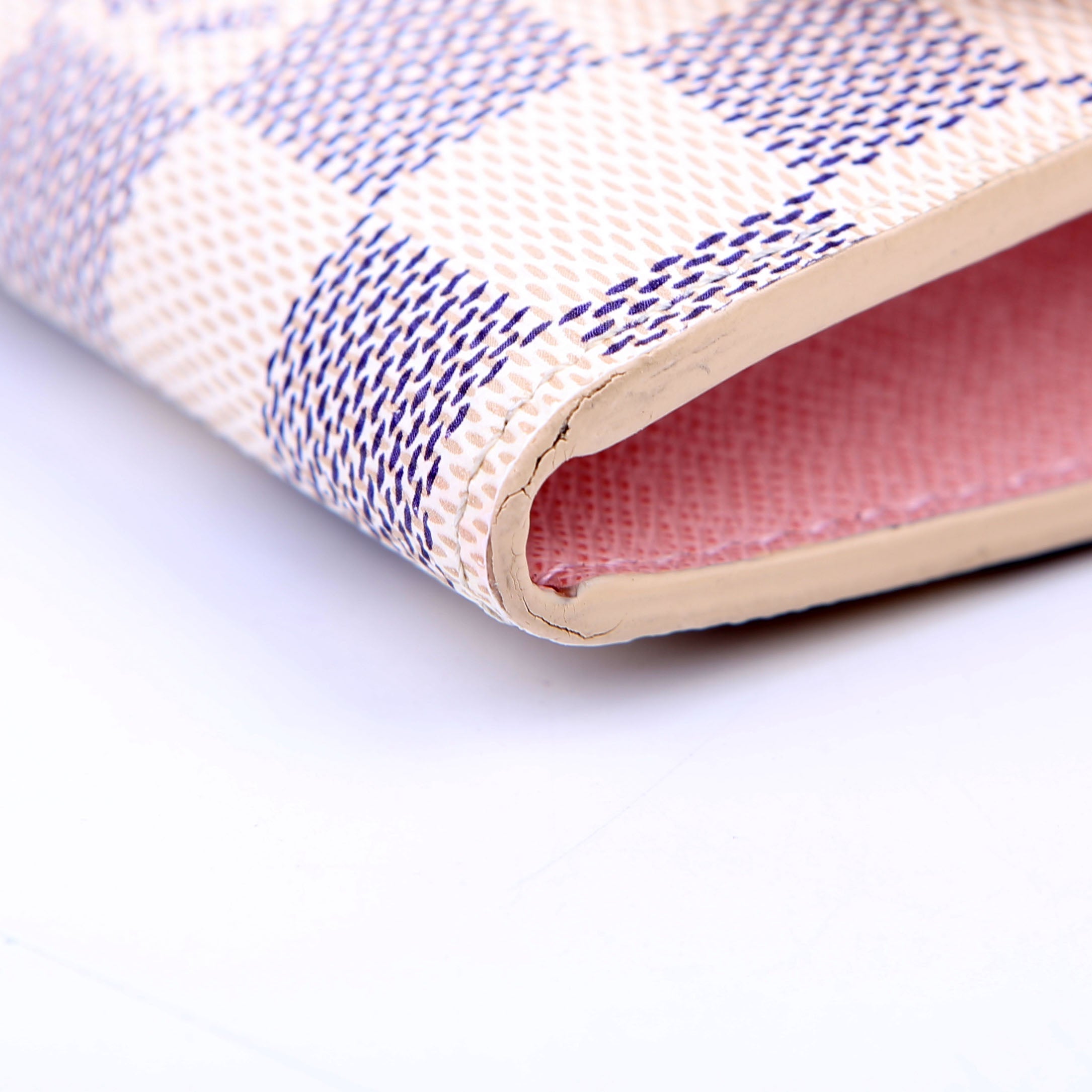 Emilie Wallet Newer Damier Azur Pink
