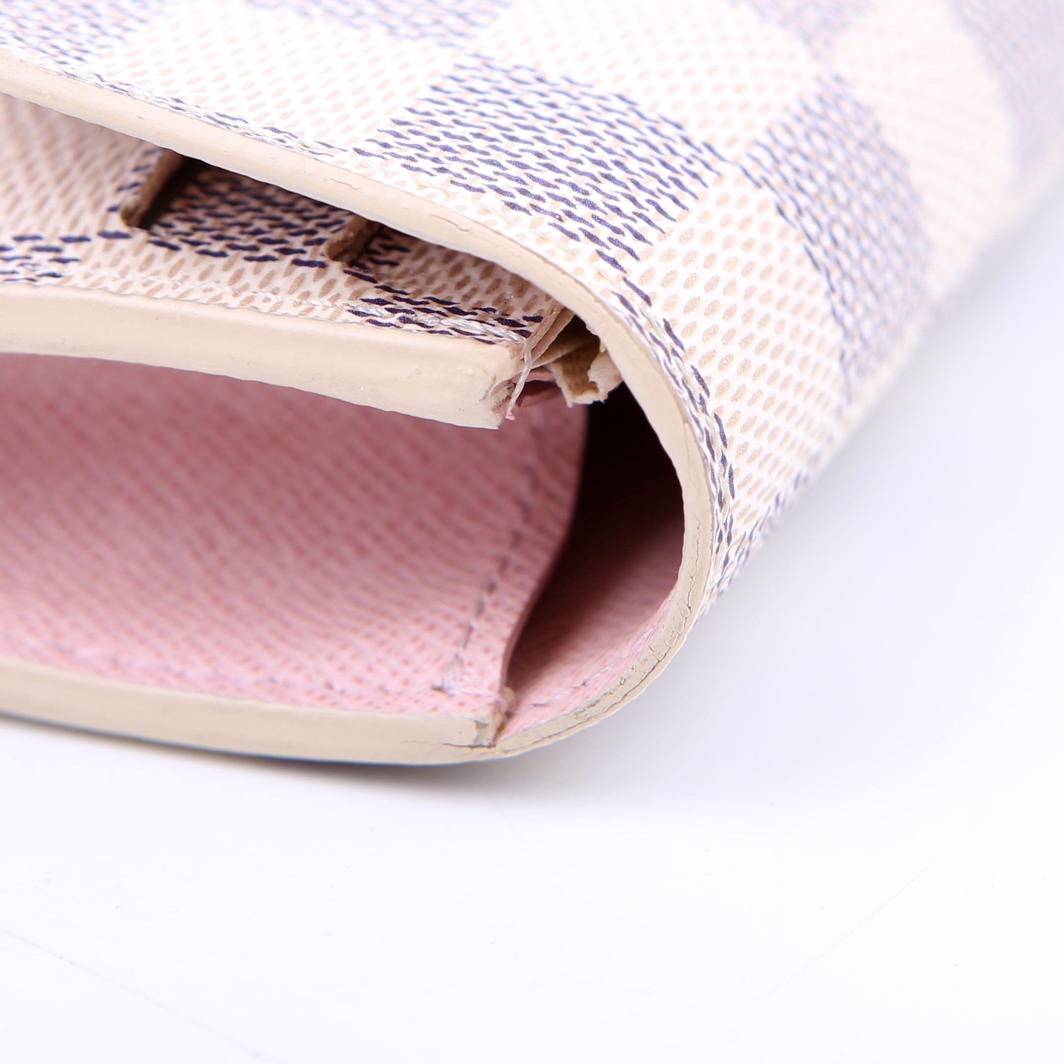 Emilie Wallet Newer Damier Azur Pink