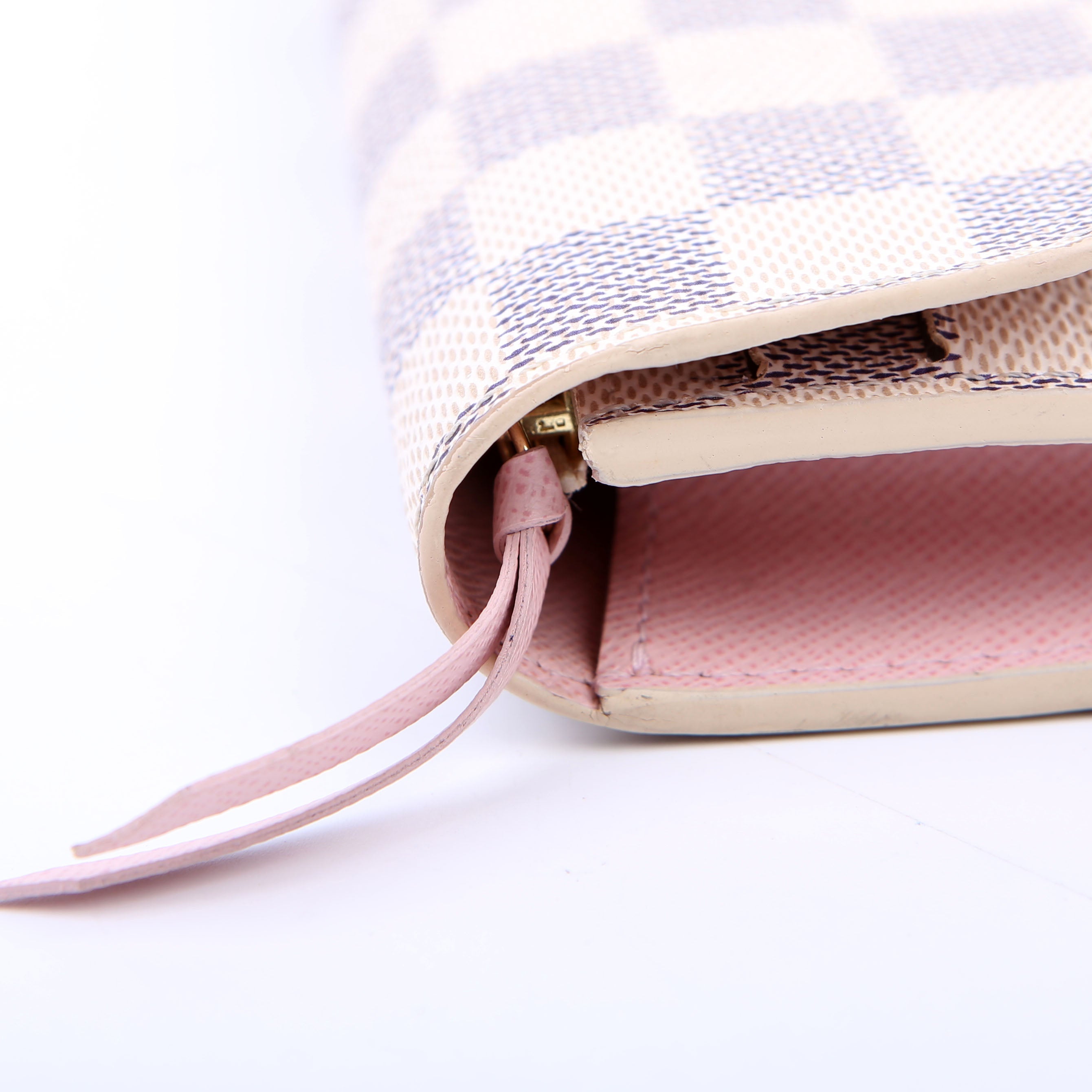 Emilie Wallet Newer Damier Azur Pink