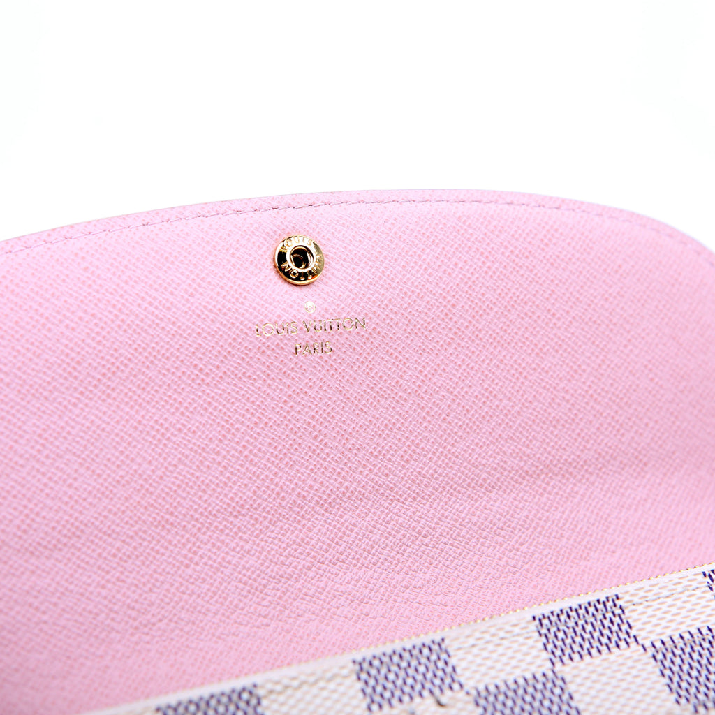 Emilie Wallet Newer Damier Azur Pink
