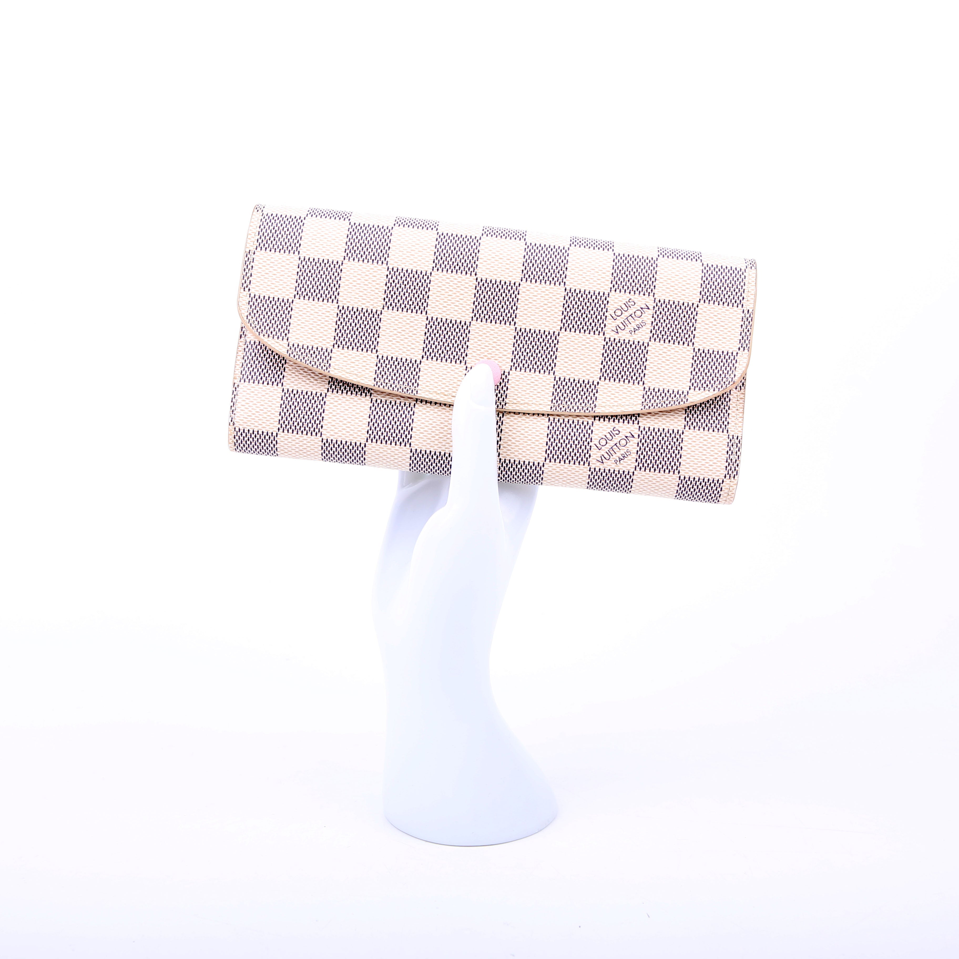 Emilie Wallet Newer Damier Azur Pink