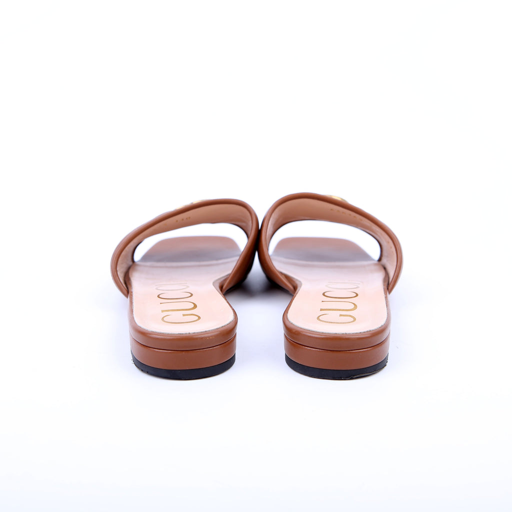 Jolie Slide Sandals Size 37.5 Brown