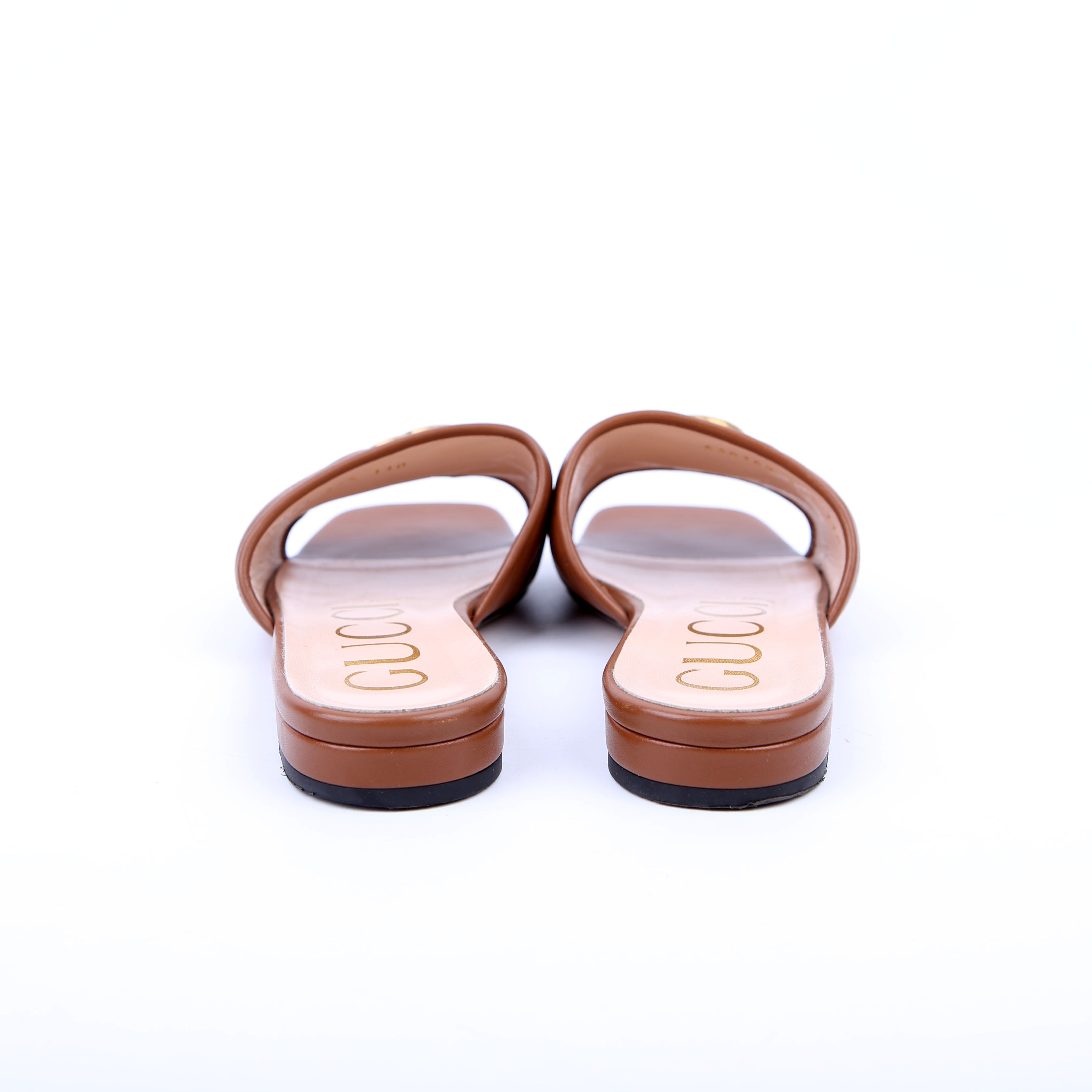 Jolie Slide Sandals Size 37.5 Brown