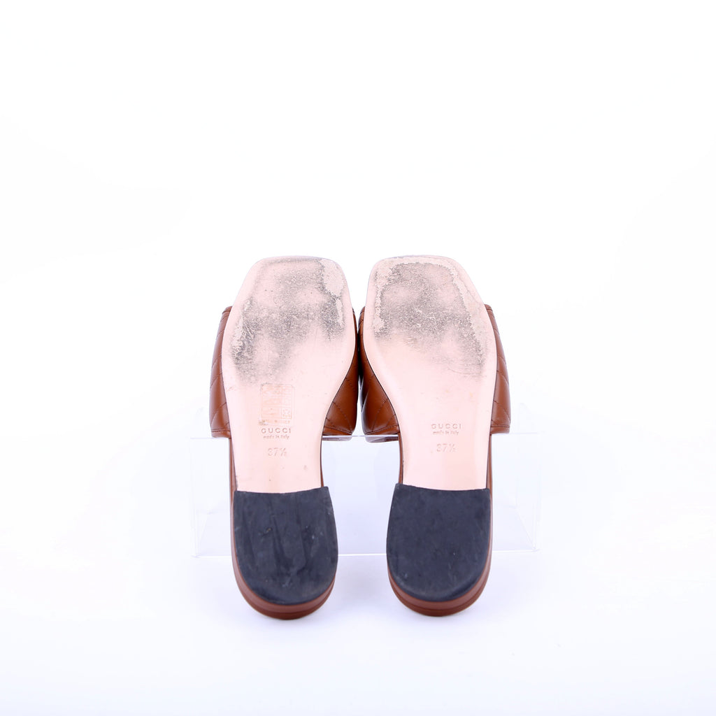 Jolie Slide Sandals Size 37.5 Brown