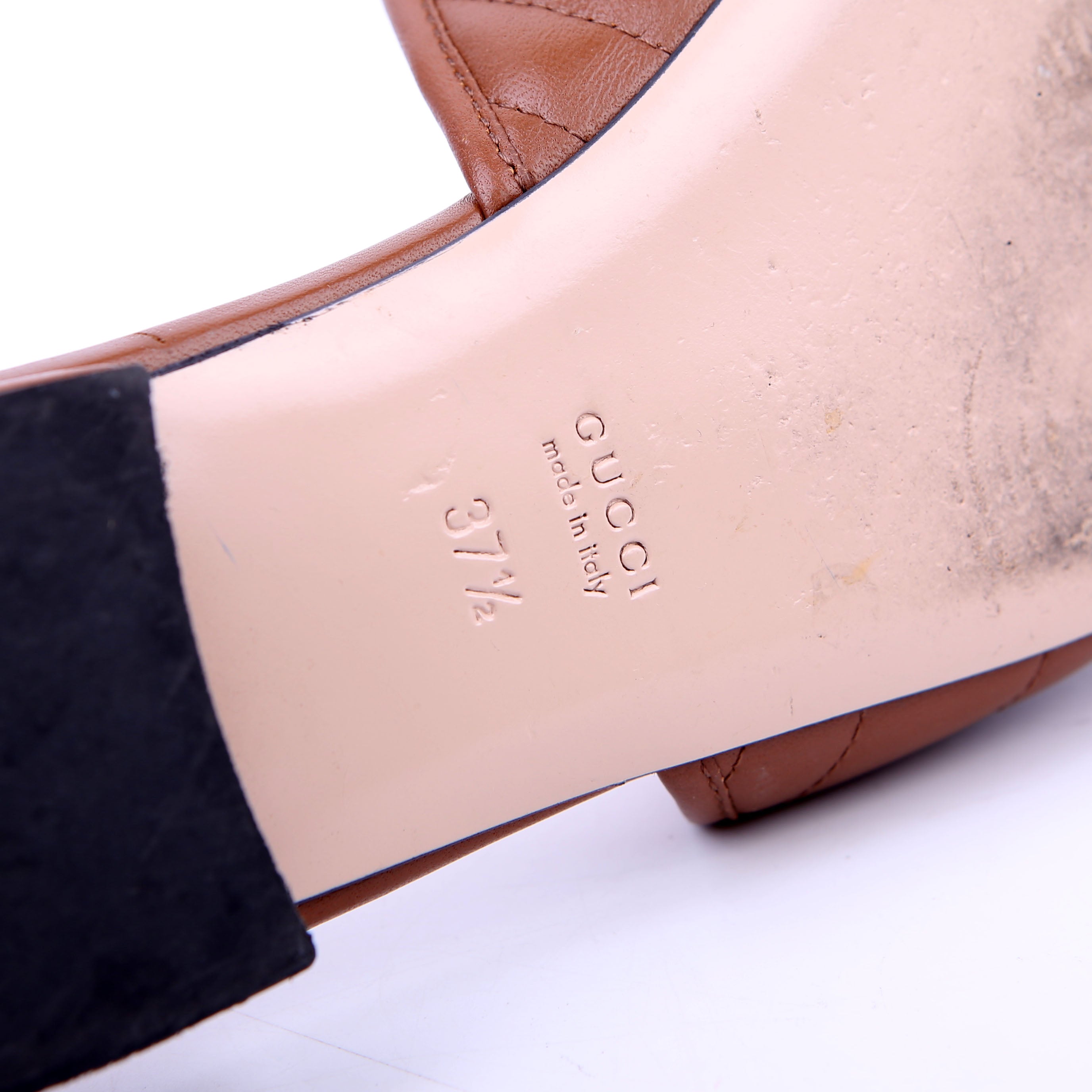 Jolie Slide Sandals Size 37.5 Brown