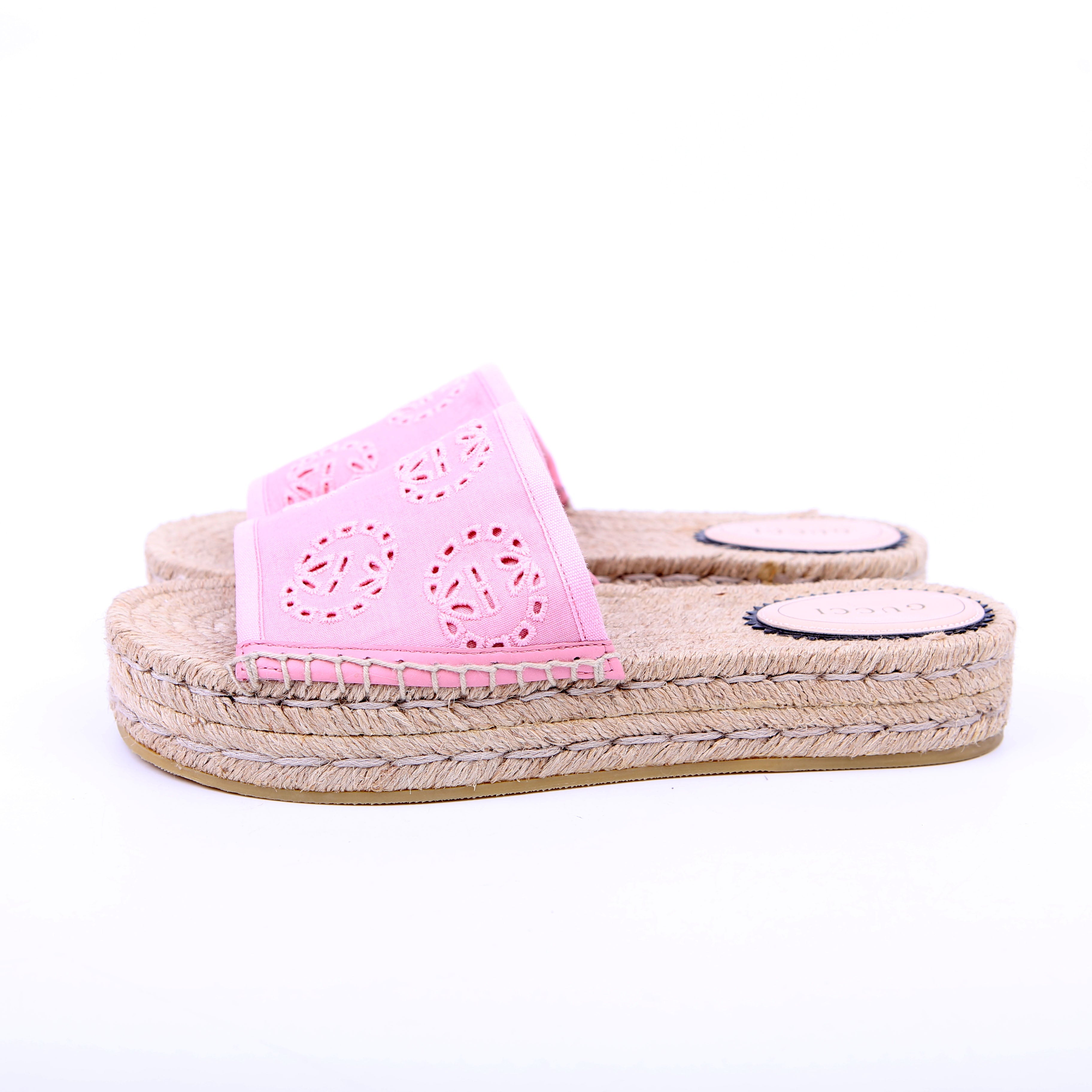 Gucci Espadrille Slides Size 37