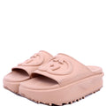 Gucci Interlocking GG Rubber Slides Size 36 Tan